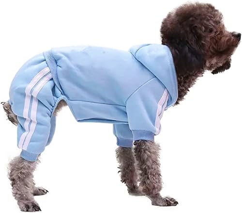 Miniatura 6 de Sudadera con capucha extra pequeña para cachorros ropa para perro suéter de 4 patas overol para perro sudadera de forro polar para perro ropa de