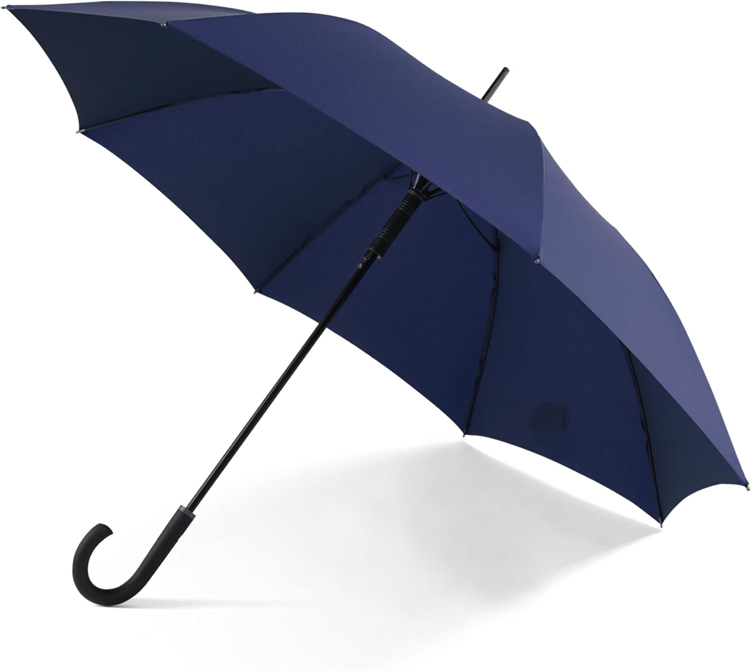 Large Stick Umbrella Windproof Automatic Open 50 Inch Umbrella with Hook Handle,Over Sized J Handle Umbrellas for Men and Women,Windproof Unbreakable Stick Rain Golf Umbrella