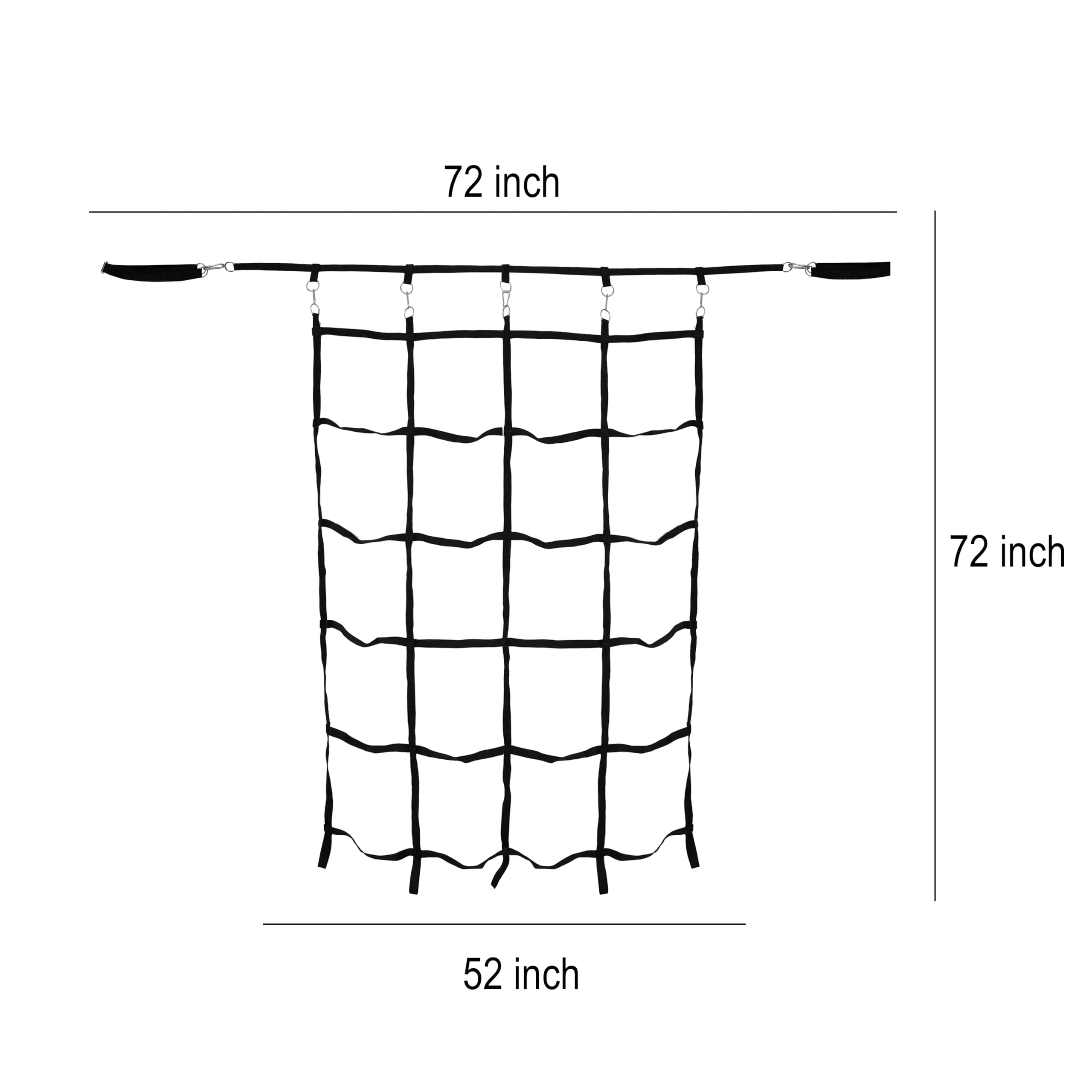 VIXERA Climbing Cargo Net, Ninja Warrior Obstacle Course for Kids, Rope Net Ladder Monkey Bars for Rock Wall Jungle Gyms Playground Ribbon Training for Indoor and Outdoor Swing Set Tree House(5 Strip) - Image 6 thumbnail