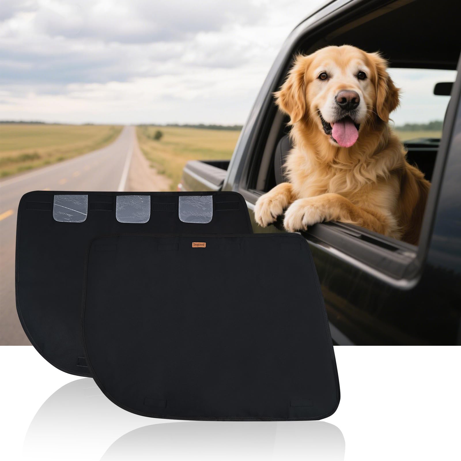 DogLemi Car Door Covers for Dogs, Dog Car Door Protector, 2 Pack Anti-Scratching Waterproof Vehicle Door Covers Guard Durable 600D Oxford Pet Vehicle Car Door Protector for Pet Travel SUV Universal