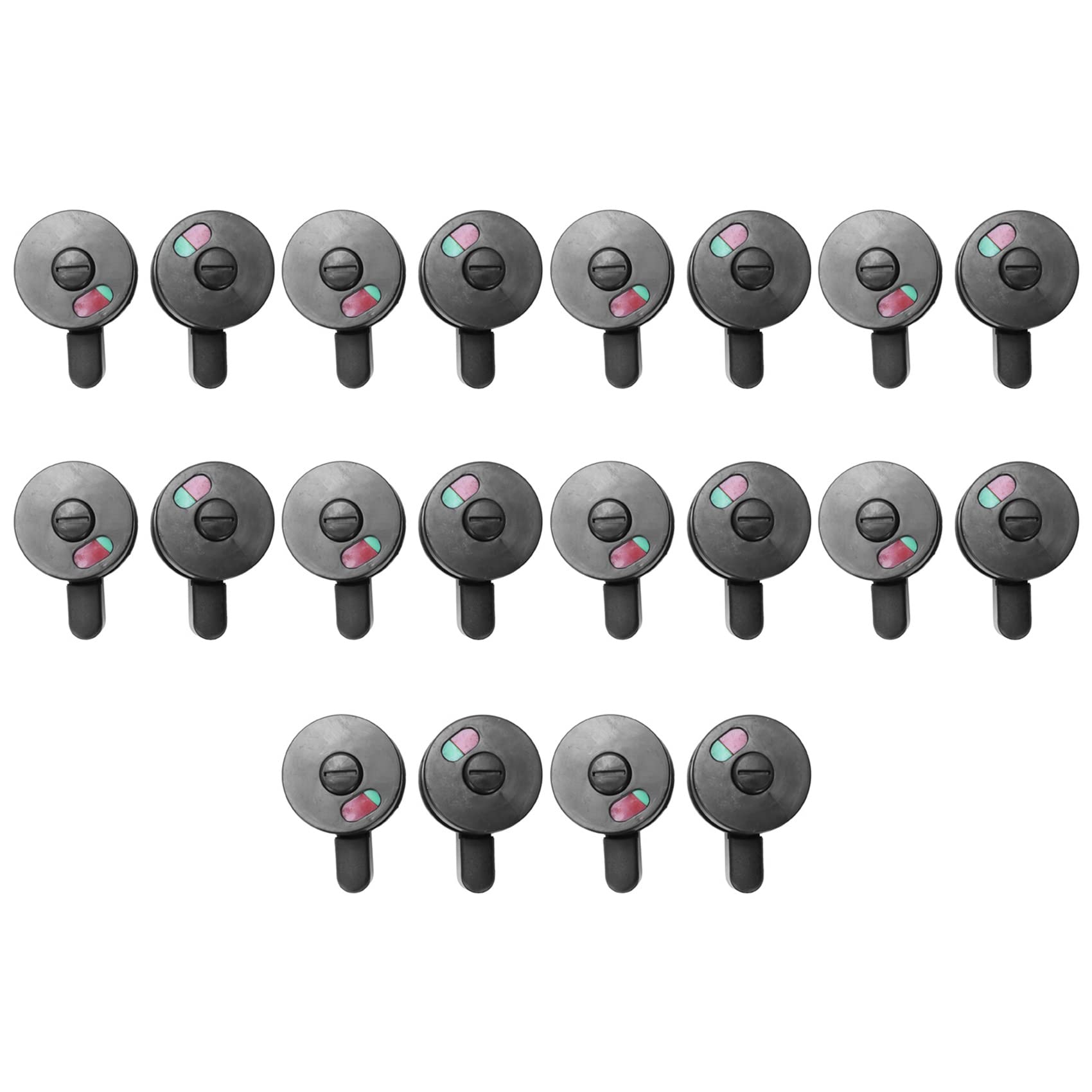Jnchdghwa Green & Red 20Pcs Public Toilet Door Locking Rotating Red Green Indicator Knob Lock