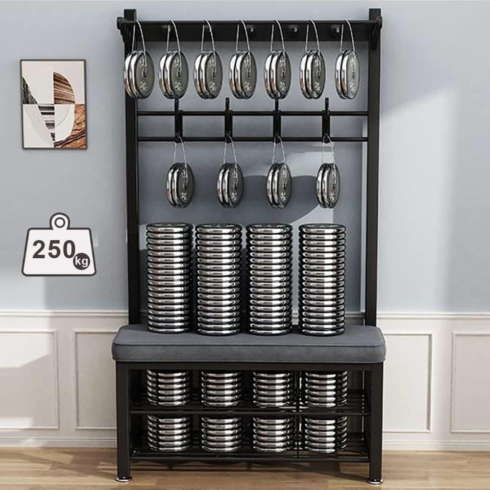 Zapatero Con Asiento VASAGLE Perchero Con Zapatero De Estilo