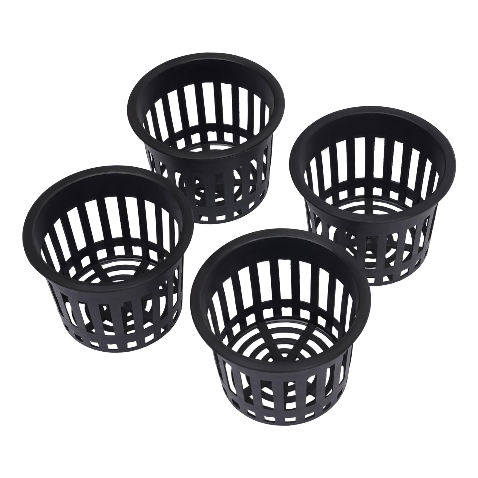 DWC Hydrokultur Anbausystem, Tiefwasserkultur 4 X 11.9L-Eimer, DWC Hydroponic System mit Wasserstandsrohr enthalten und 4W-Tauchpumpe, Schutzklasse IPX8, für den Anbau von Gemüse, Obst, Blumen