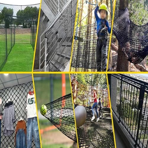 Safety Climbing Net for Balconies & Stairs, Durable Anti-Fall Hanging Netting for Playgrounds, Railings & Loft (1x10m/3x33ft) - Secure Protection for Kids