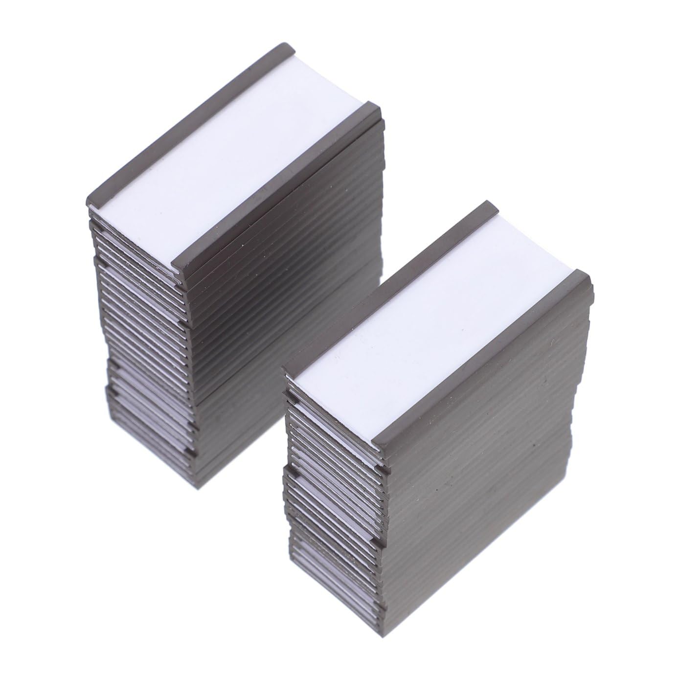 LALAFINA Porta Etichette Magnetico a Clip C da 50 Pezzi, Supporto per Etichette Prezzi e Cartellini Magazzino, Morsetto Magnetico per Esposizione e Organizzazione Scaffali