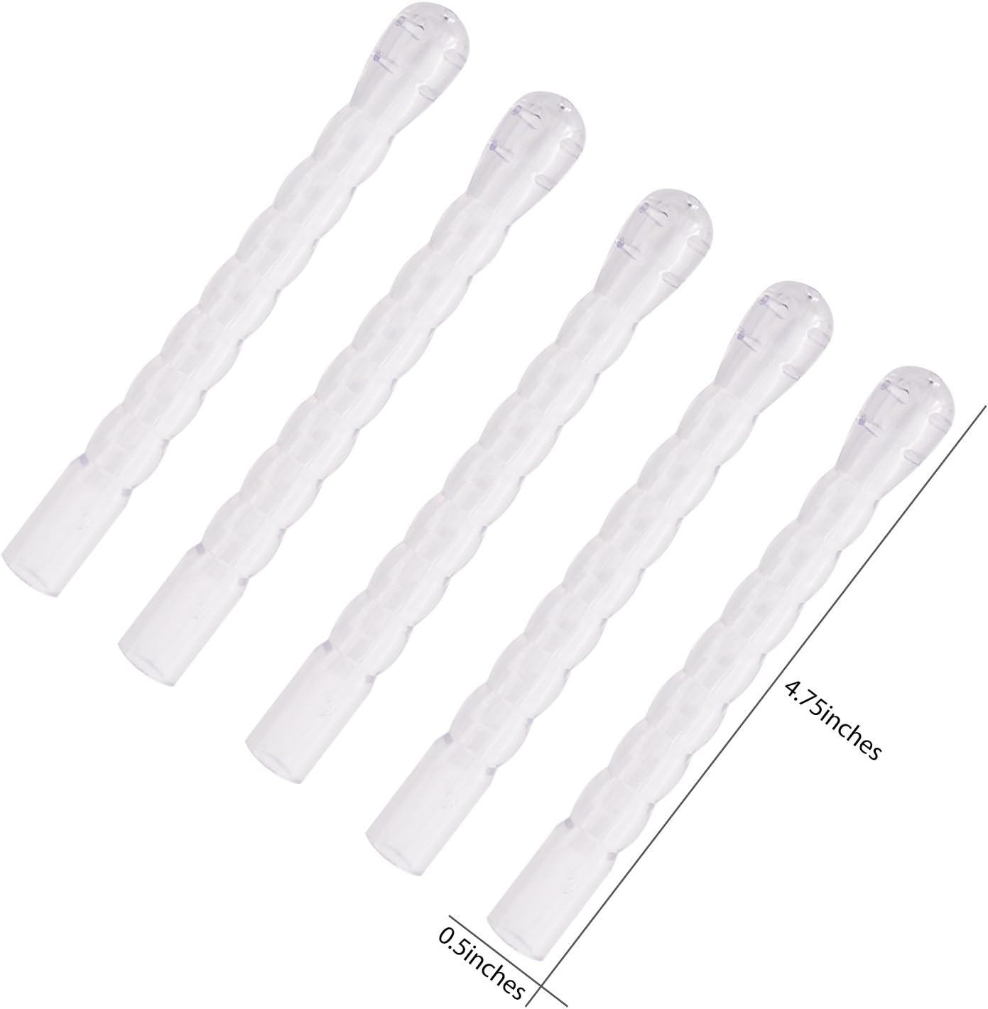5-Pack Medical-Grade Flexible Enema Nozzle Comfort Tip Nozzle Enema Attachment