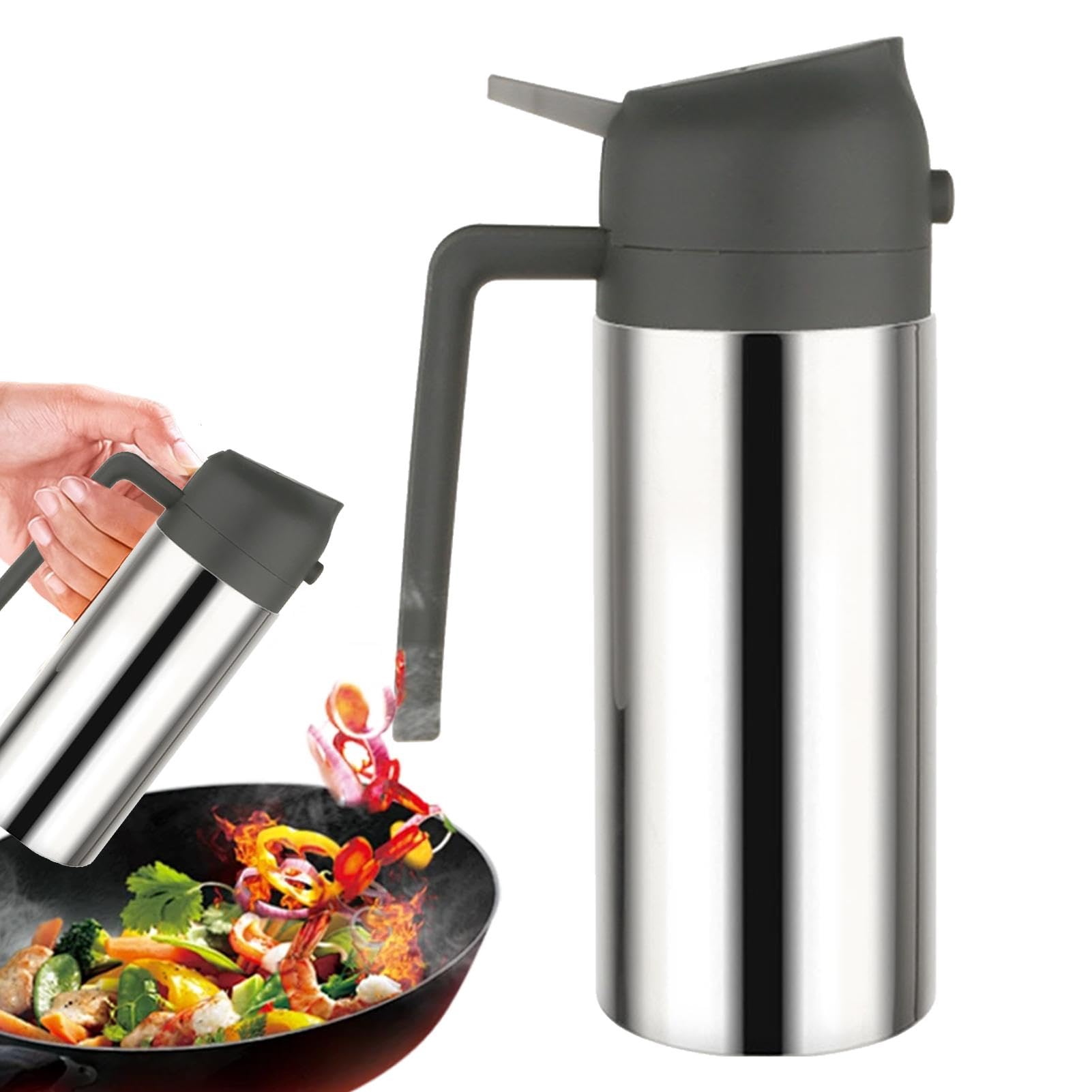 Pulvérisateur d'huile d'olive en acier inoxydable pour cuisiner avec plaisir
