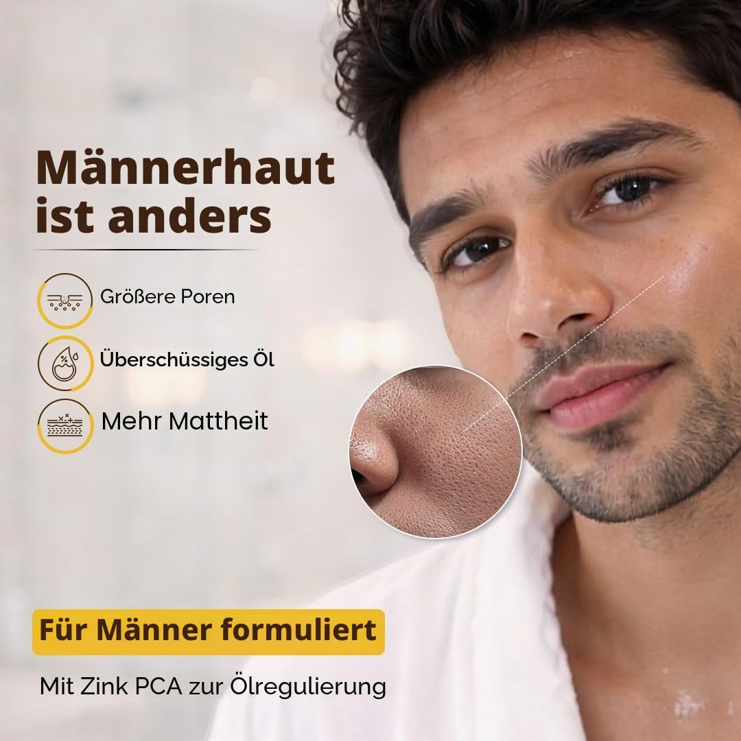 THE MAN COMPANY 40% hochdosiert Vitamin C Serum mit Hyaluronsäure – Hyaluronsäure serum for face (30ml) – Anti Falten, Anti Aging serum, Brightening serum – Vegan, Parabenfrei