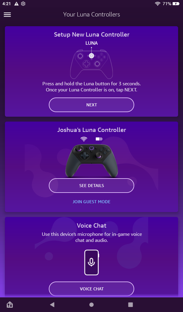 Luna Controller App on Amazon Appstore