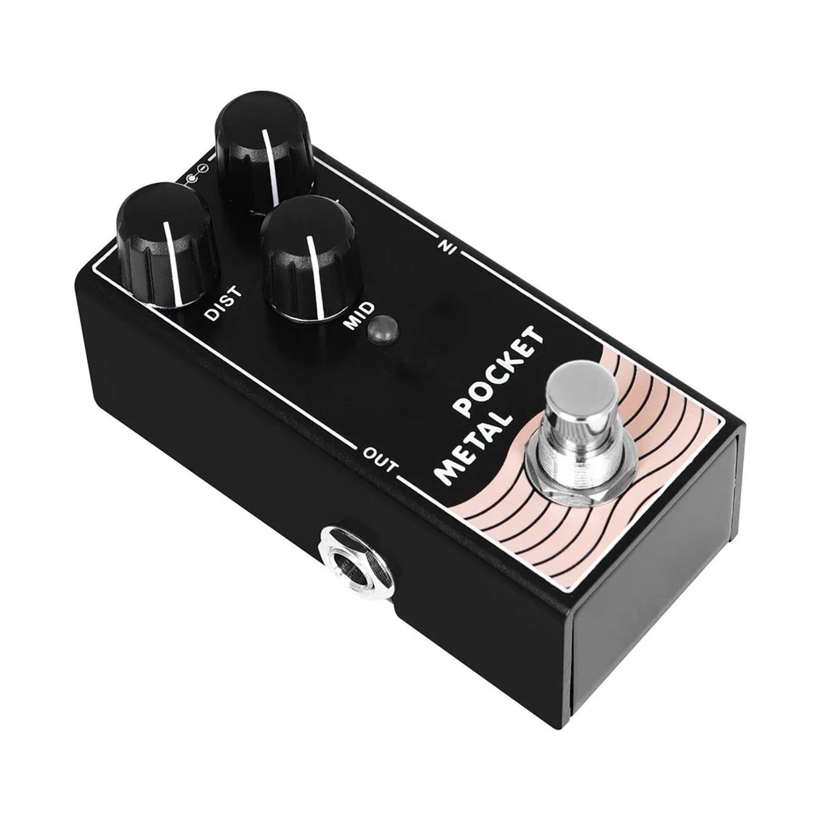 Kieszonkowy Metalowy Efekt Gitarowy Typu Distortion Z Akcesoriami True Bypass