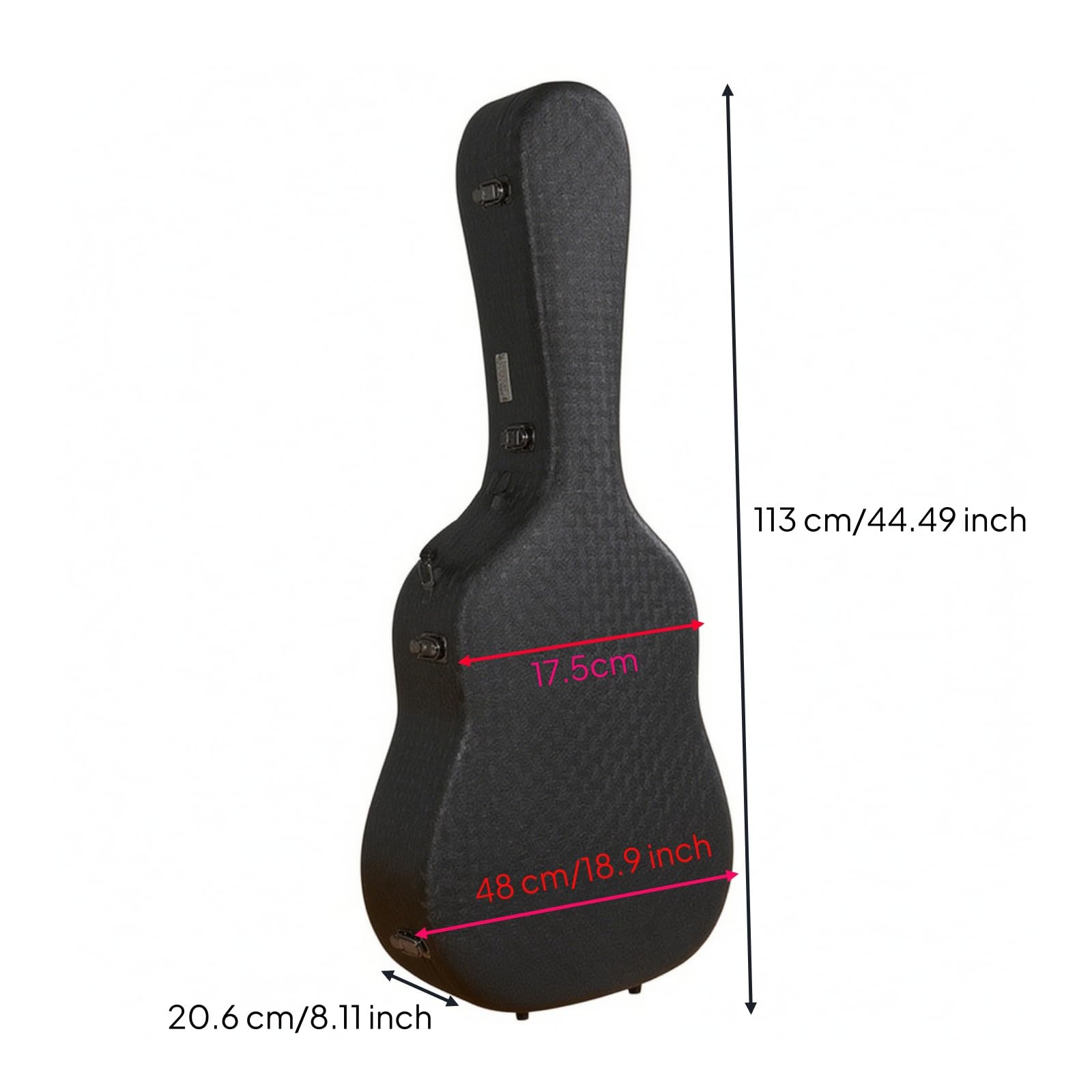Baoblaze Funda para Guitarra Acústica Ligero Diseño Impermeable y Resistente a la Humedad, Funda para Guitarra con Asa Transporte, Ensayos, Músicos, Viajeros