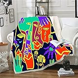 【Wartung】Fleecedecke schrumpfen oder verblassen während des waschvorgangs nicht. Bitte verwenden sie mildes wasser unter 30 grad, verwenden sie zum waschen ein mildes reinigungsmittel und reinigen sie es ohne bleichmittel. Nach dem waschen bitte an der luft trocknen.