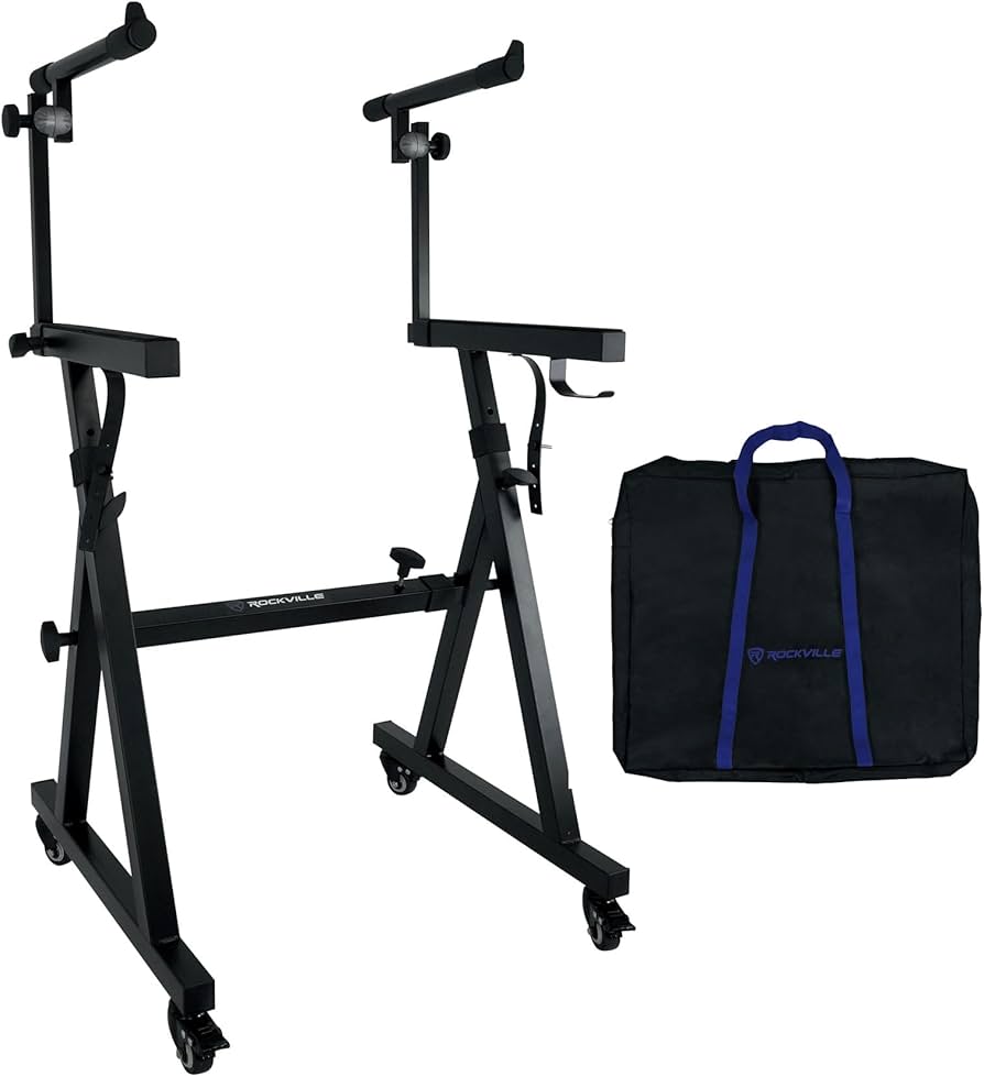 Amazon.com: Rockville Z45W Dual Tier Keyboard Stand