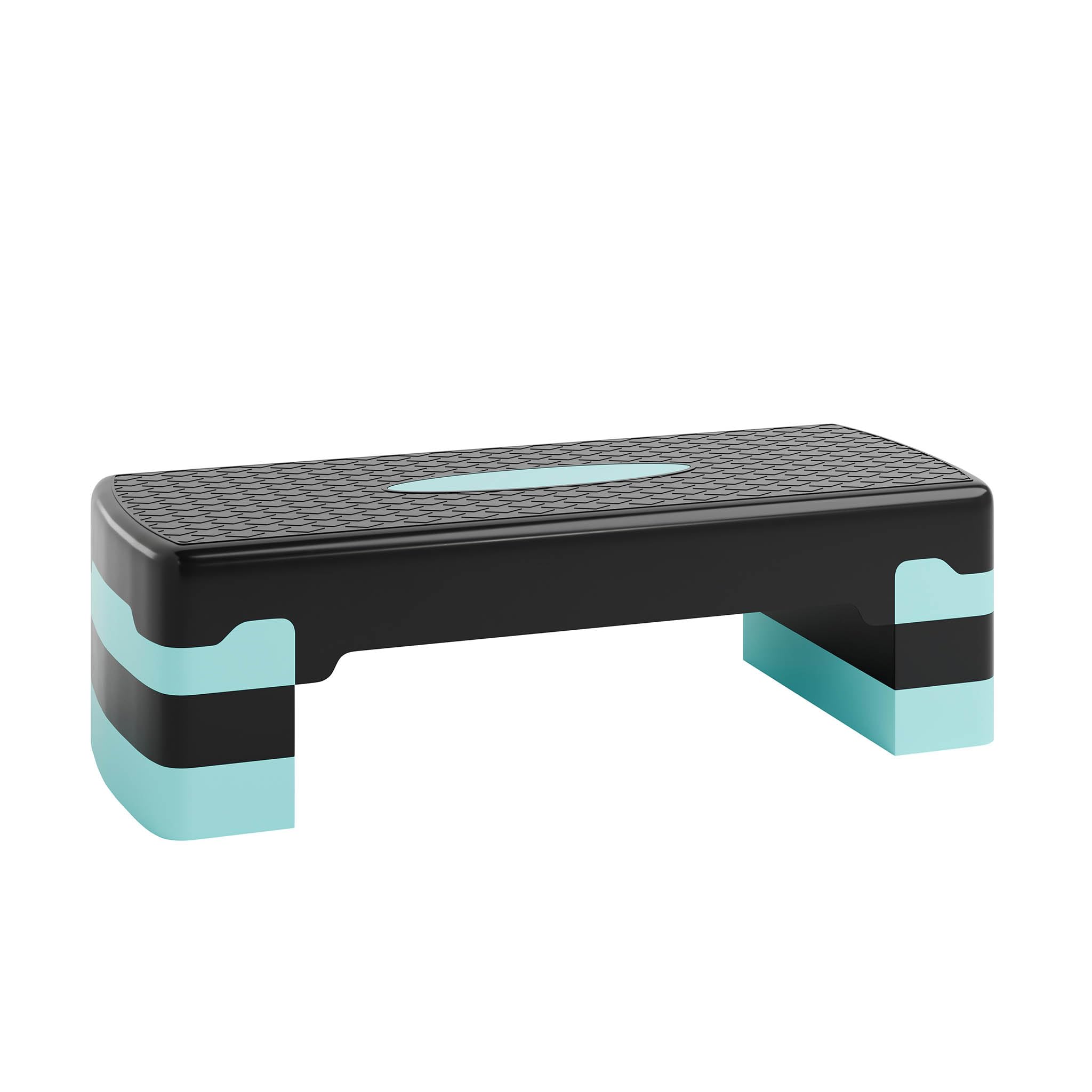 Ultrasport Step Aérobic I Antidérapant, Réglable sur 3 Niveaux I Stepper Fitness Appartement, Stepboard, Sport Stepbench 68 x 28 cm, Bleu