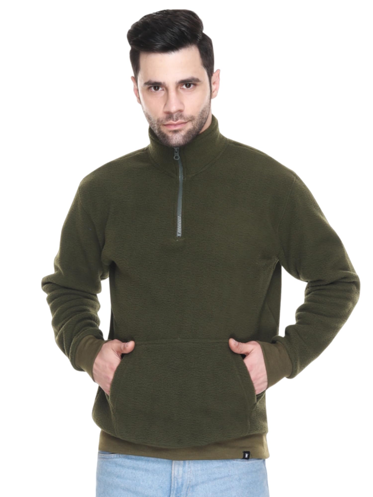 T-Store Men's Half Zipper Sweatshirt