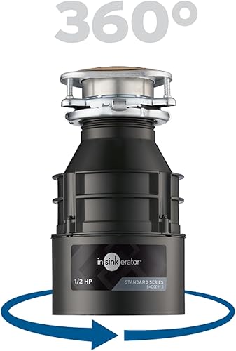 Miniatura 9 de InSinkErator - Triturador de basura Badger 5 05 caballos de potencia alimentación continua color negro