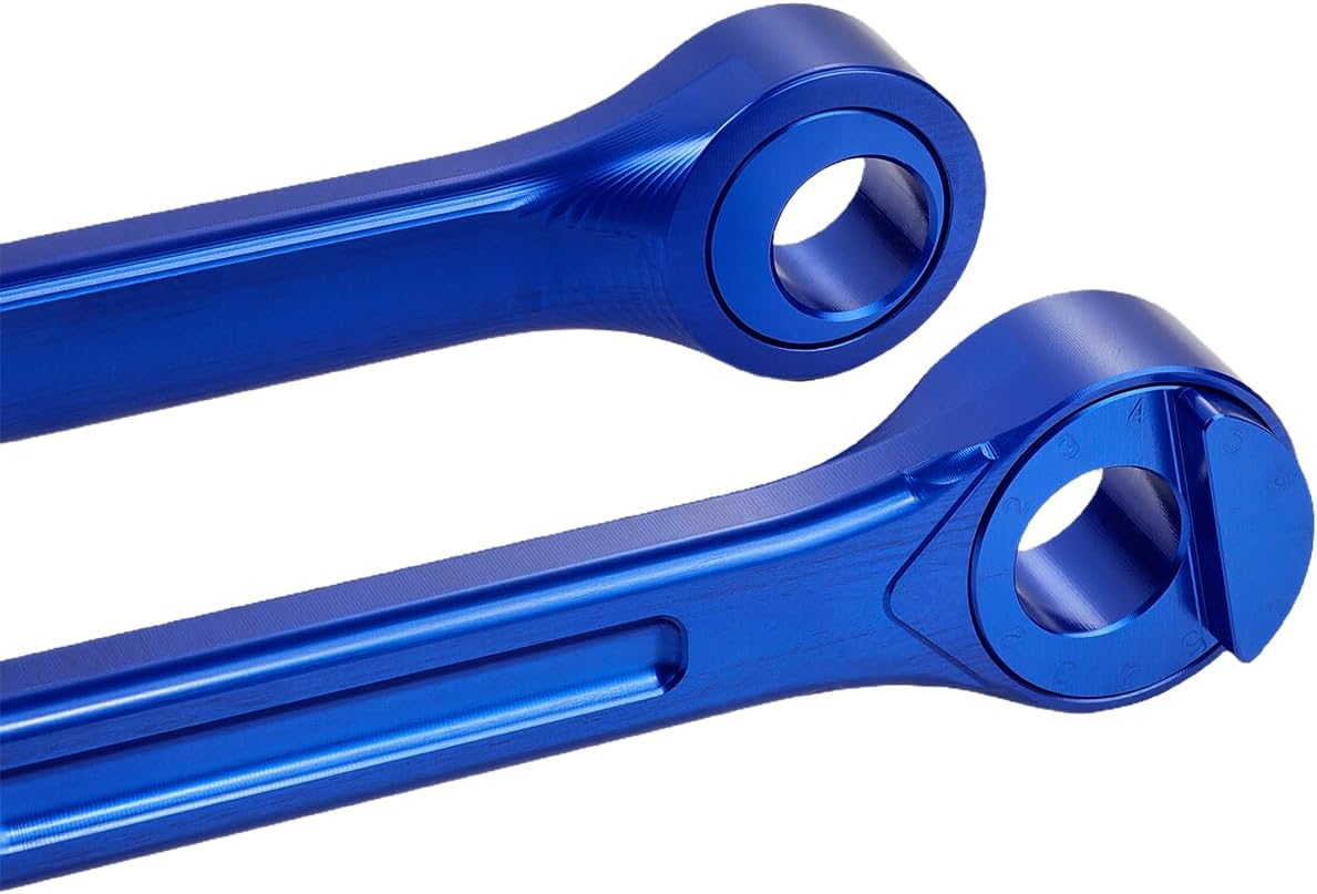 0-1'' 7-Level Adjustable Lowering Link Kit for YZ250F 2019-2026, YZ250FX 2020-2026, YZ450F 2018-2026, YZ450FX 2019-2026, WR250F 2020-2026, WR450F 2019-2026, BLUE