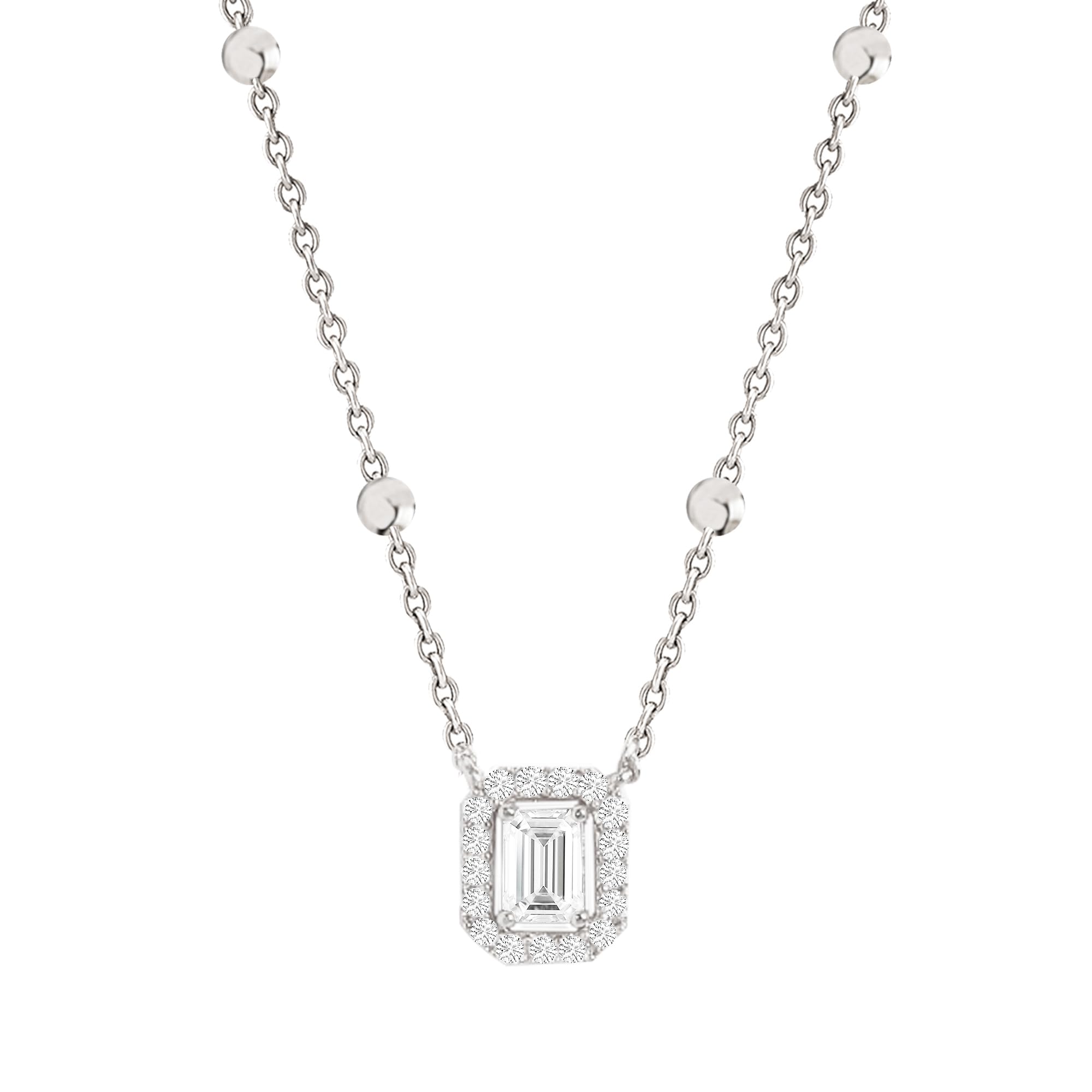 MINUTIAEStylish Crystal Pendant Necklace For Women With Extendable Chain