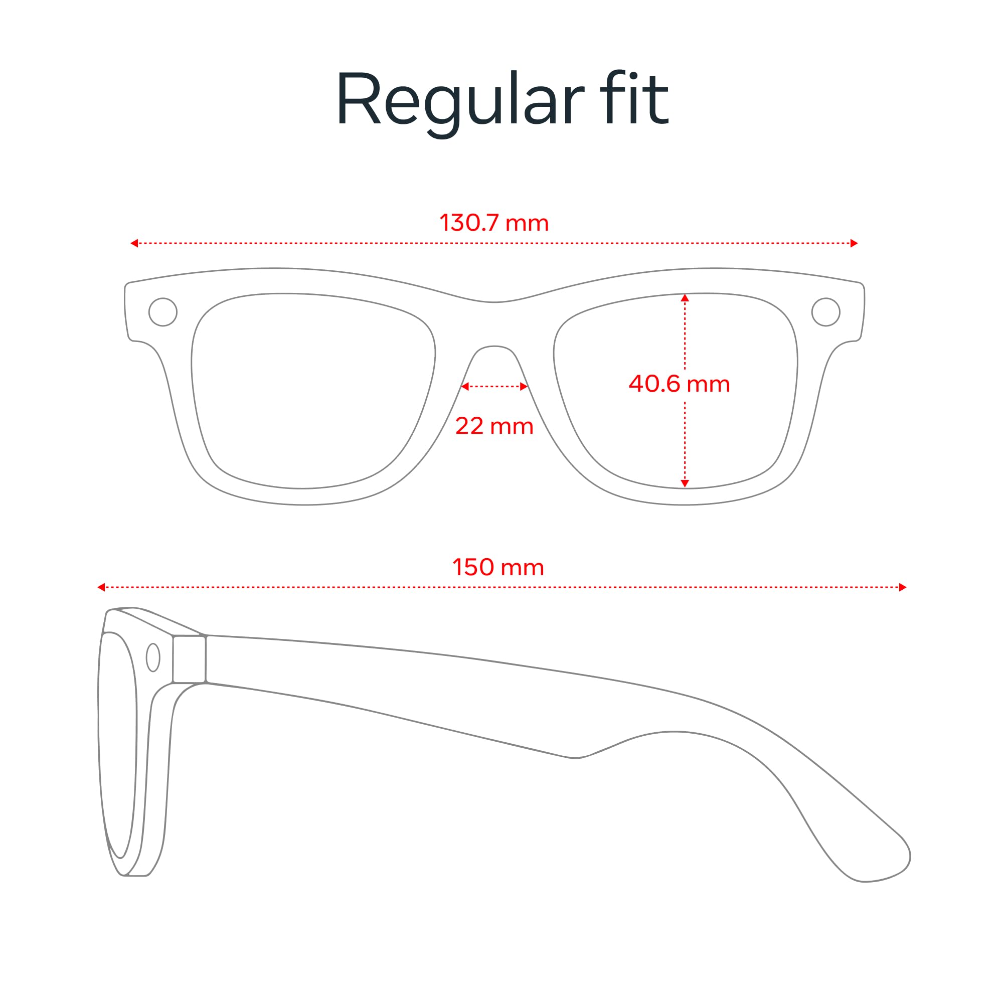 Ray-Ban | Meta Wayfarer (Gen 2) - Matte Black, Clear lenses