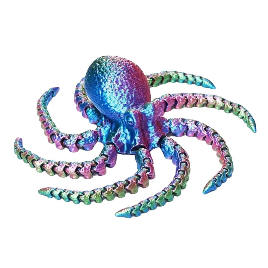 3dプリンタ製 メタリックカラーオクトパスフィギュア 21体セット蛸 3dプリンタ製 メタリックカラーオクトパスフィギュア 21体セット
