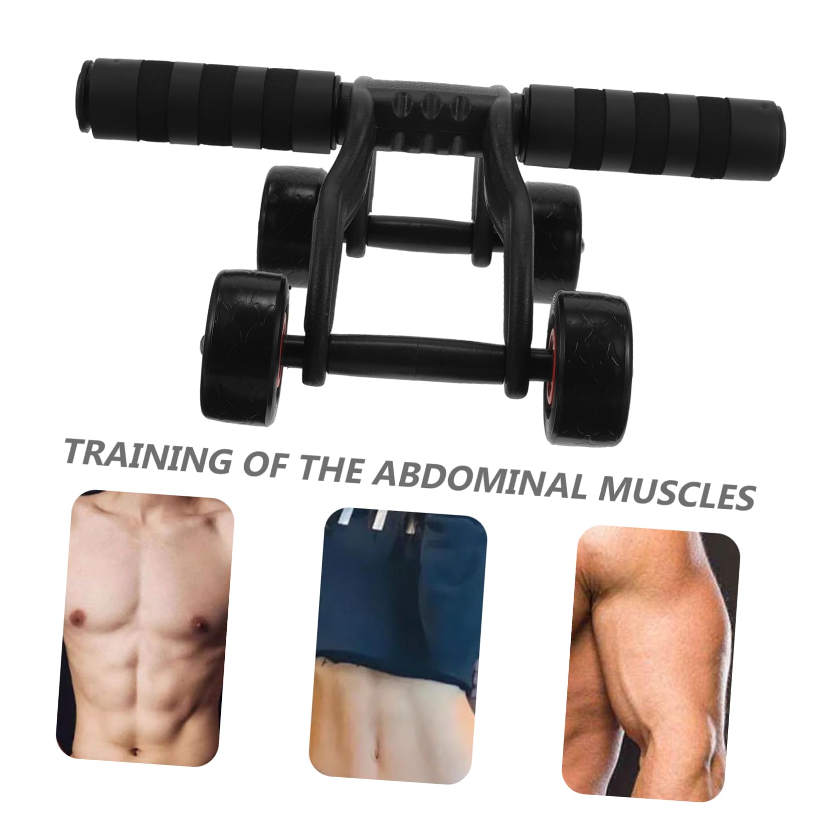 POPETPOP 1pezzi Ruota Addominale Fitness Con Maniglie Antiscivolo Esercitatore Per Addominali e Gambe Attrezzatura Per Palestra Casa Di Peso Per Allenamento Uomo e Donna