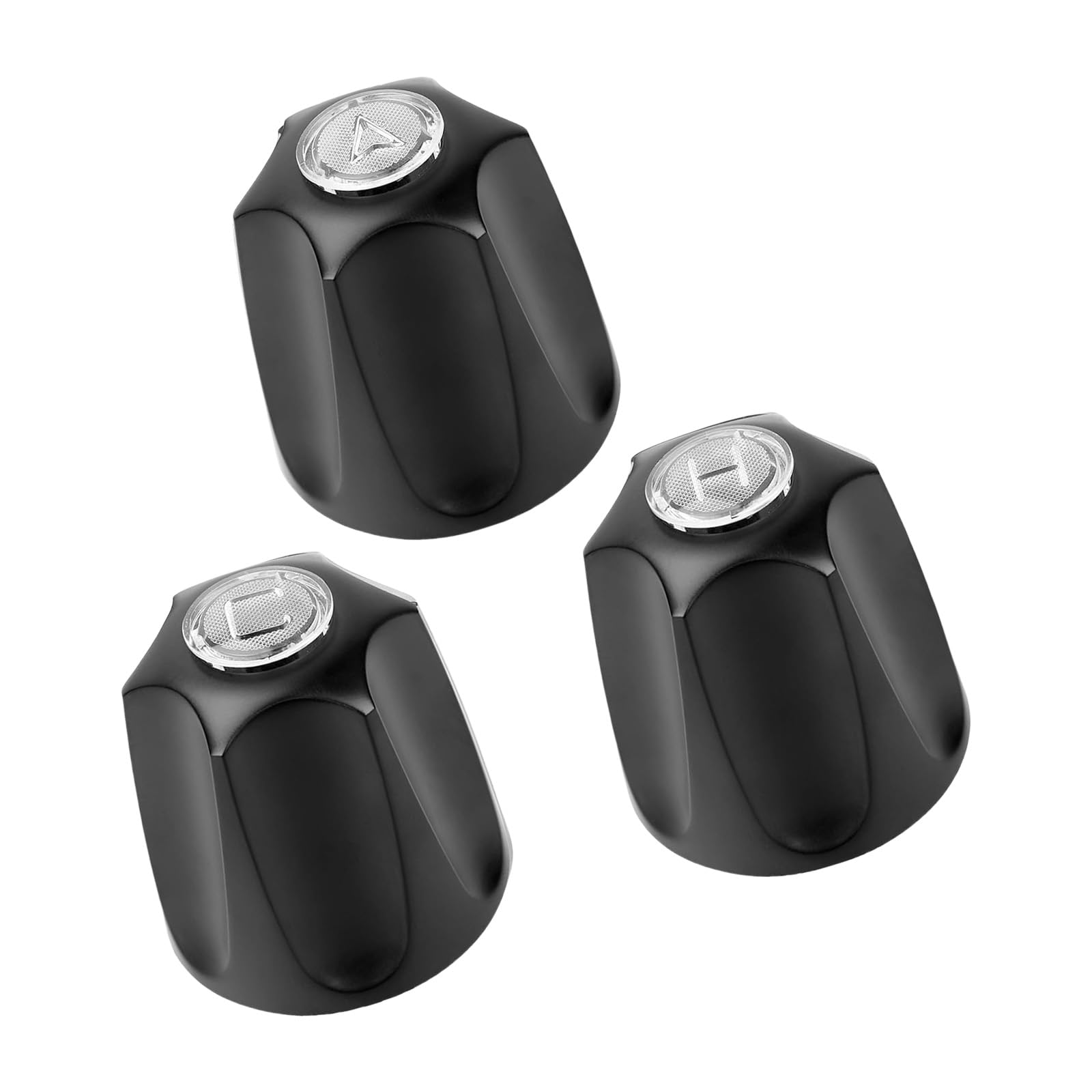 Bathtubs Handle Replacement Set, Hot/Cold Diverter Trim with Leak-Proof Adapter, Easy Screwdriver Fit Shower Knobs Shower Knob Replacement
