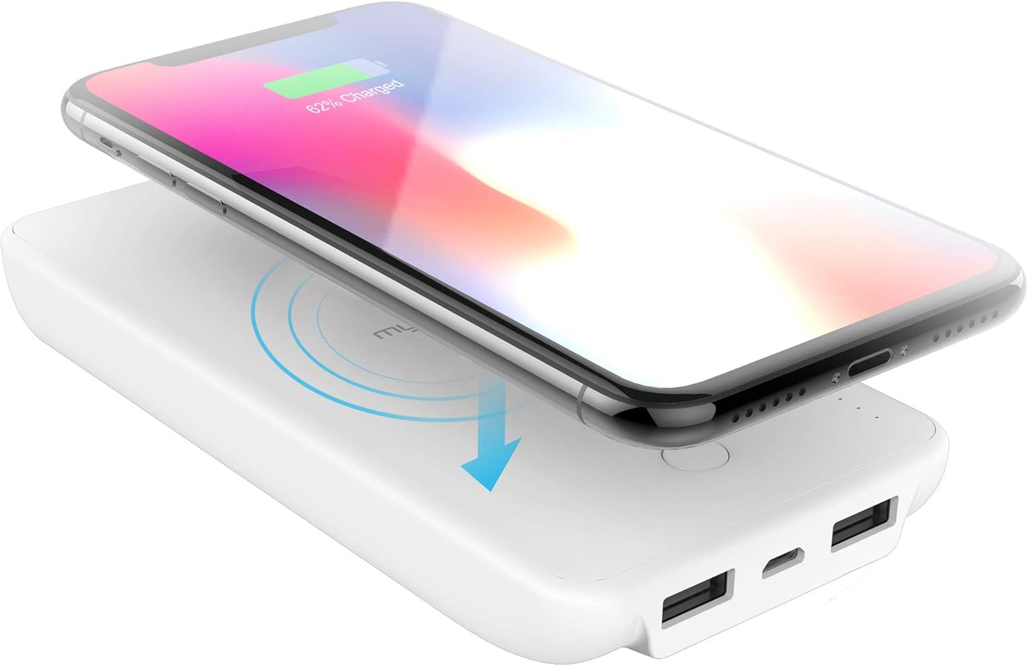 myCharge Wireless Charger Portable Charger Power Bank Dual