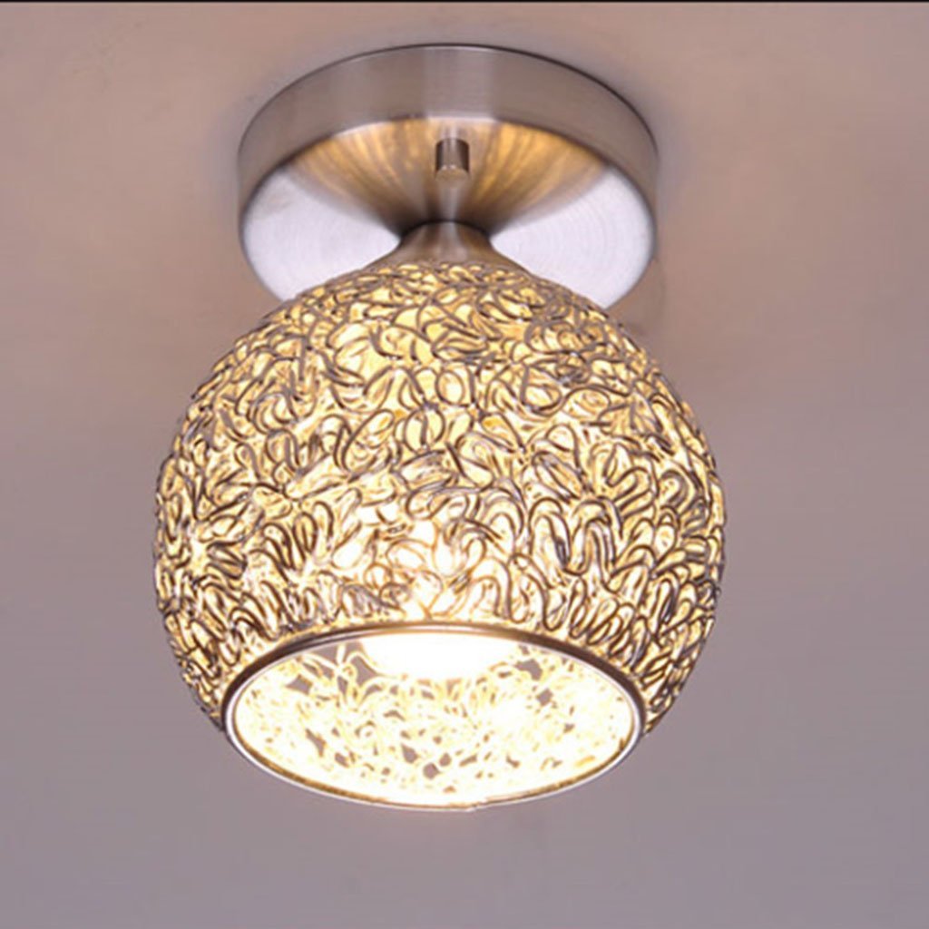 Plafonnier E27 en aluminium pour couloir et éclairage de plafond moderne
