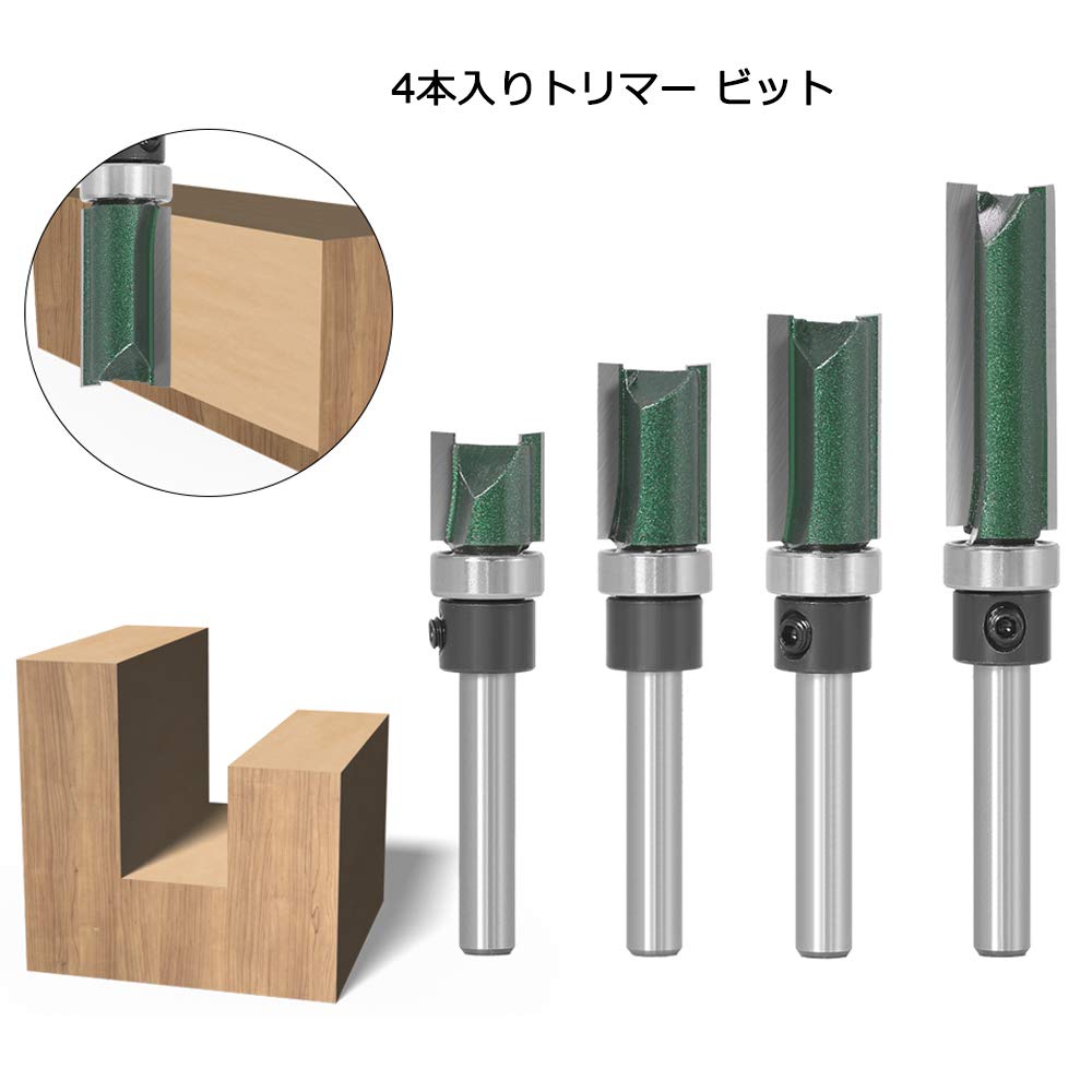 Amazon.co.jp: Bestgleトリマービット6.35mm(1/4'')ルーター