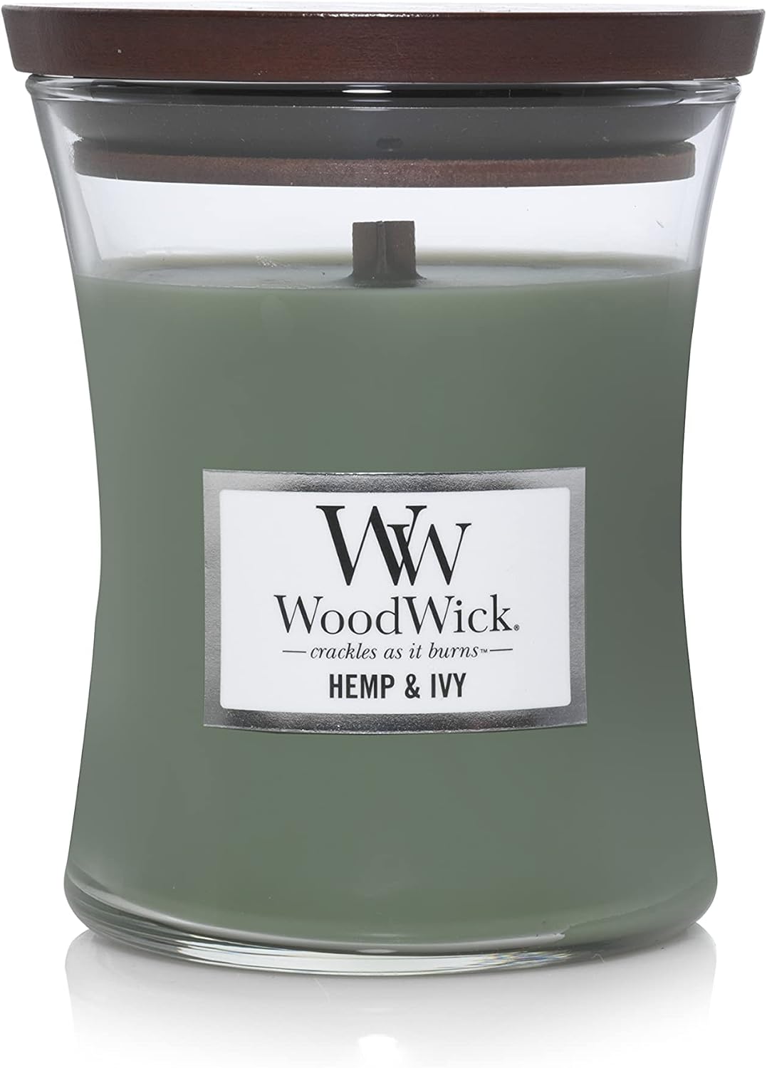 WoodWick Hemp & Ivy Medium Hourglass Candle, 9.7 oz.