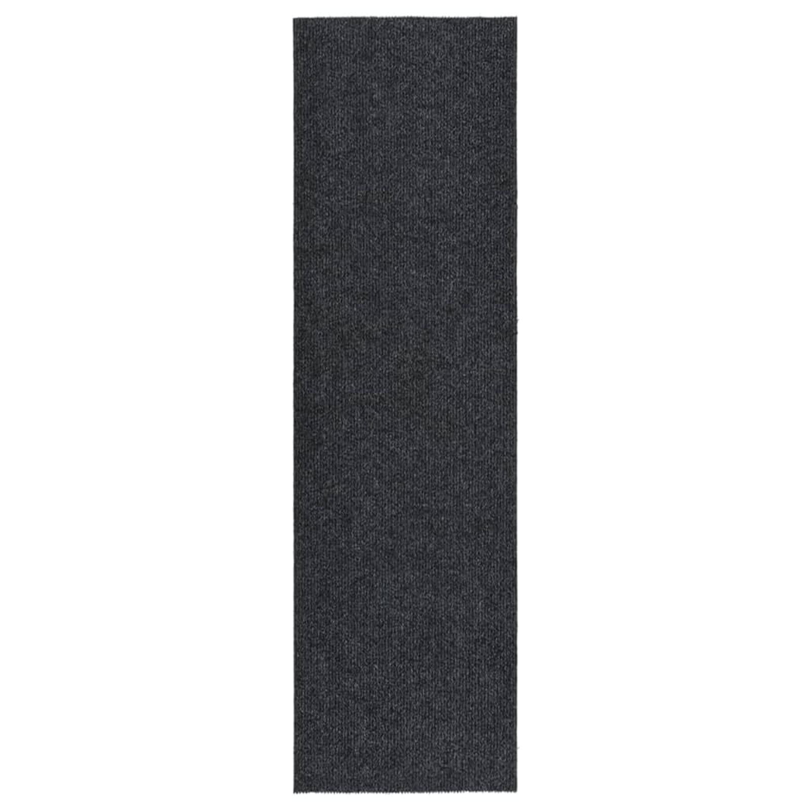 Tapis de bain épais 100x350 cm anthracite pour éviter les sols mouillés