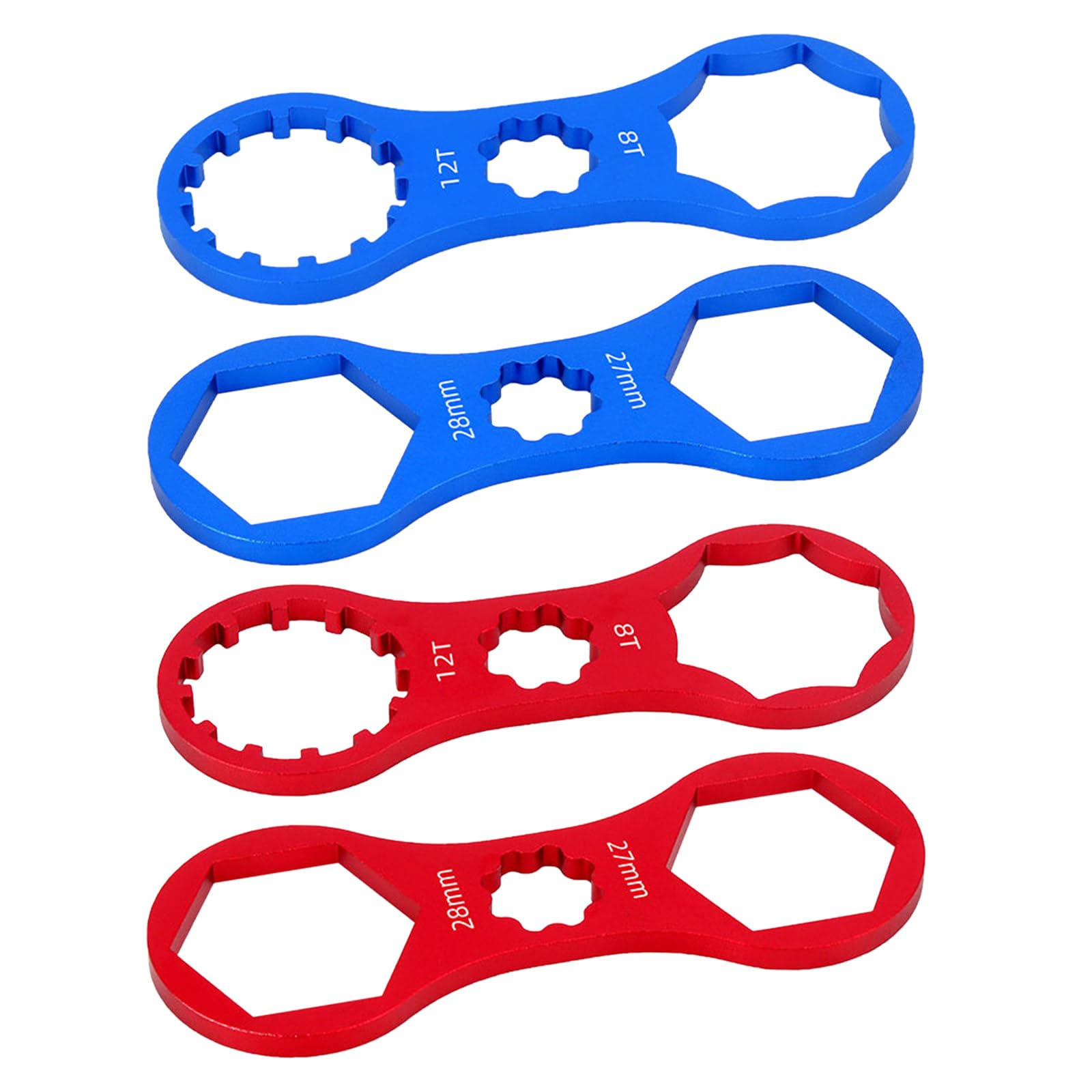 LiRRvb 4pcs Bicycles Front Fork Cap Wrench Spanner Aluminium Alloy Bike Tool Mountain for Road Front Fork Cap Wrench Lightweight