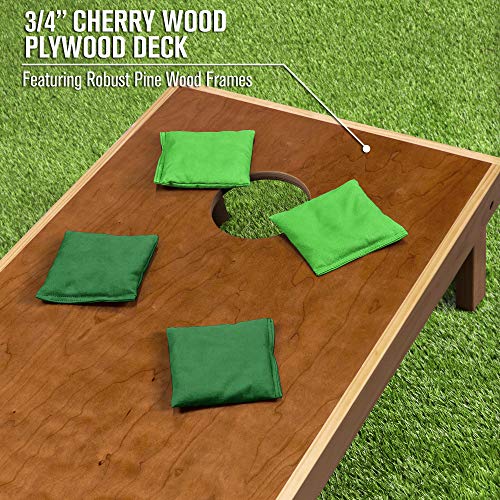 Image of GoSports 4 ft x 2 ft Commercial Grade Cornhole Boards Set