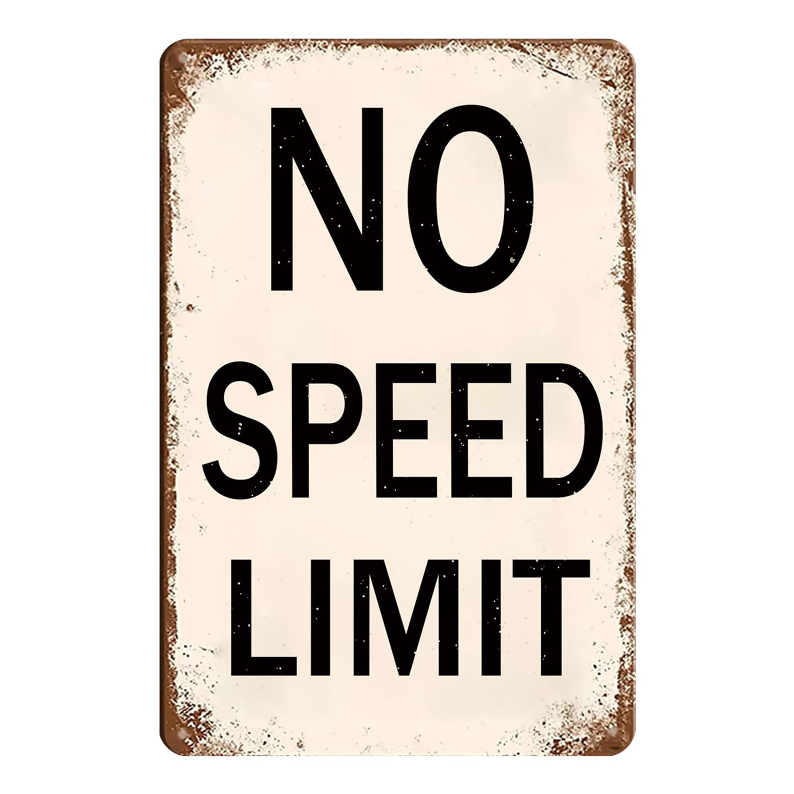 Amazon.com: No Speed Limit Sign Vintage Metal Garage For Man Cave