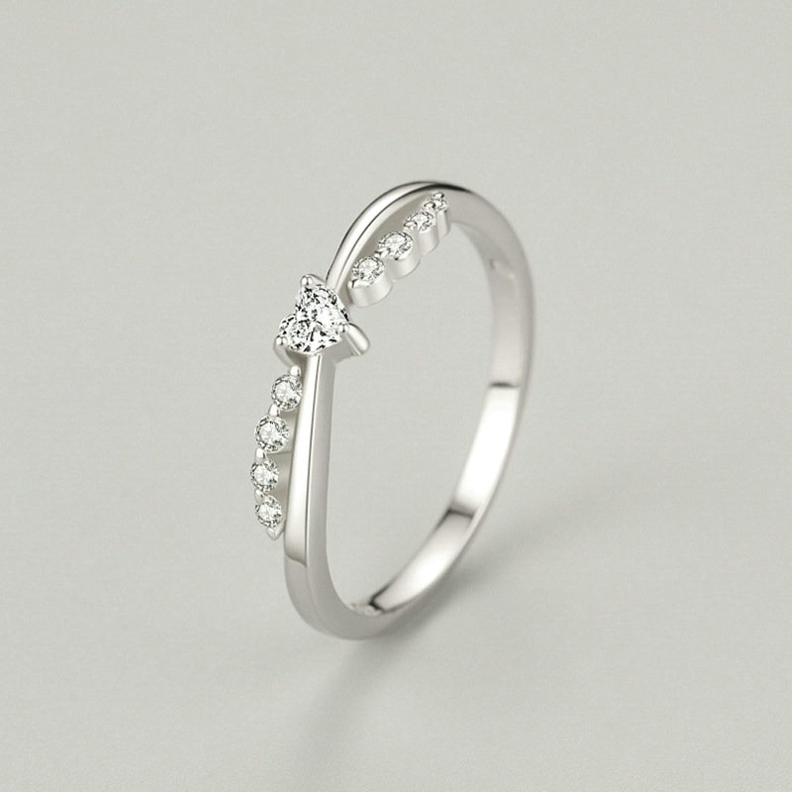 Anillo de oro blanco, diamante cultivado en laboratorio, anillo de compromiso, oro real, anillo de boda, elegante anillo de oro para mujer