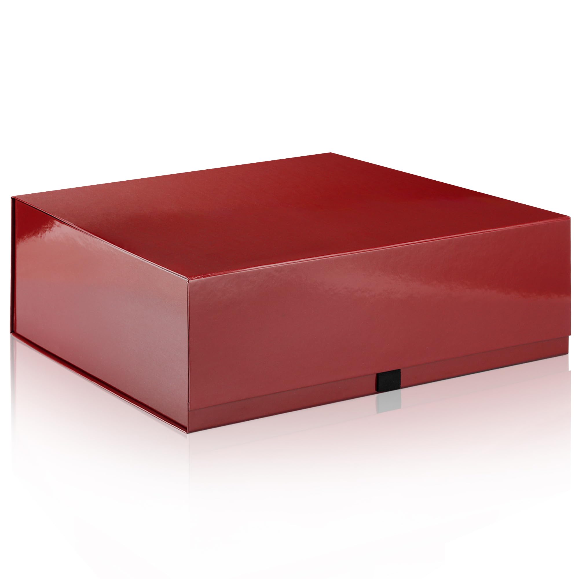 Rsgift 3 Pack Gift Boxes - 18x15x6.1 Inches, Red Collapsible Groomsmen Proposal Boxes with Magnetic Lids, Extra Large for Presents, Wedding, Christmas, Birthday