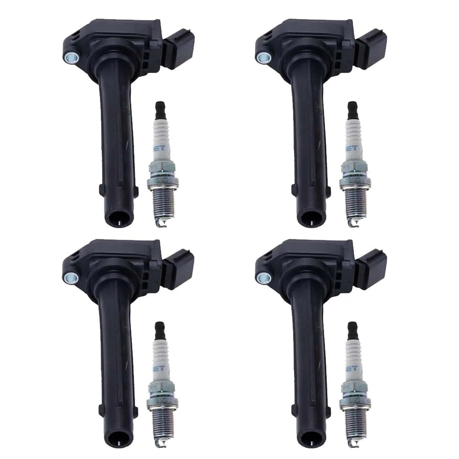 Bobina De Encendido De Gasolina 4 Uds bobina de encendido y bujías para GEELY EMGRAND GT X7 2.4L 2014 2015 2016 2017 2018 2019 BORUI reemplazar