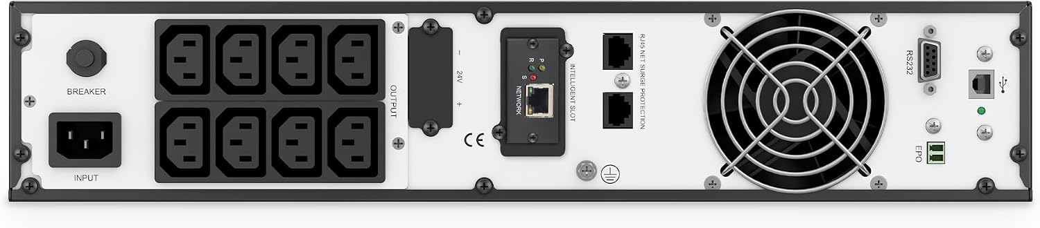 DIGITUS SNMP Card - for DIGITUS OnLine DN-170xxx UPS - Remote Access and Monitoring - Email Alerts - 1x RJ45 Port - Plug & Play