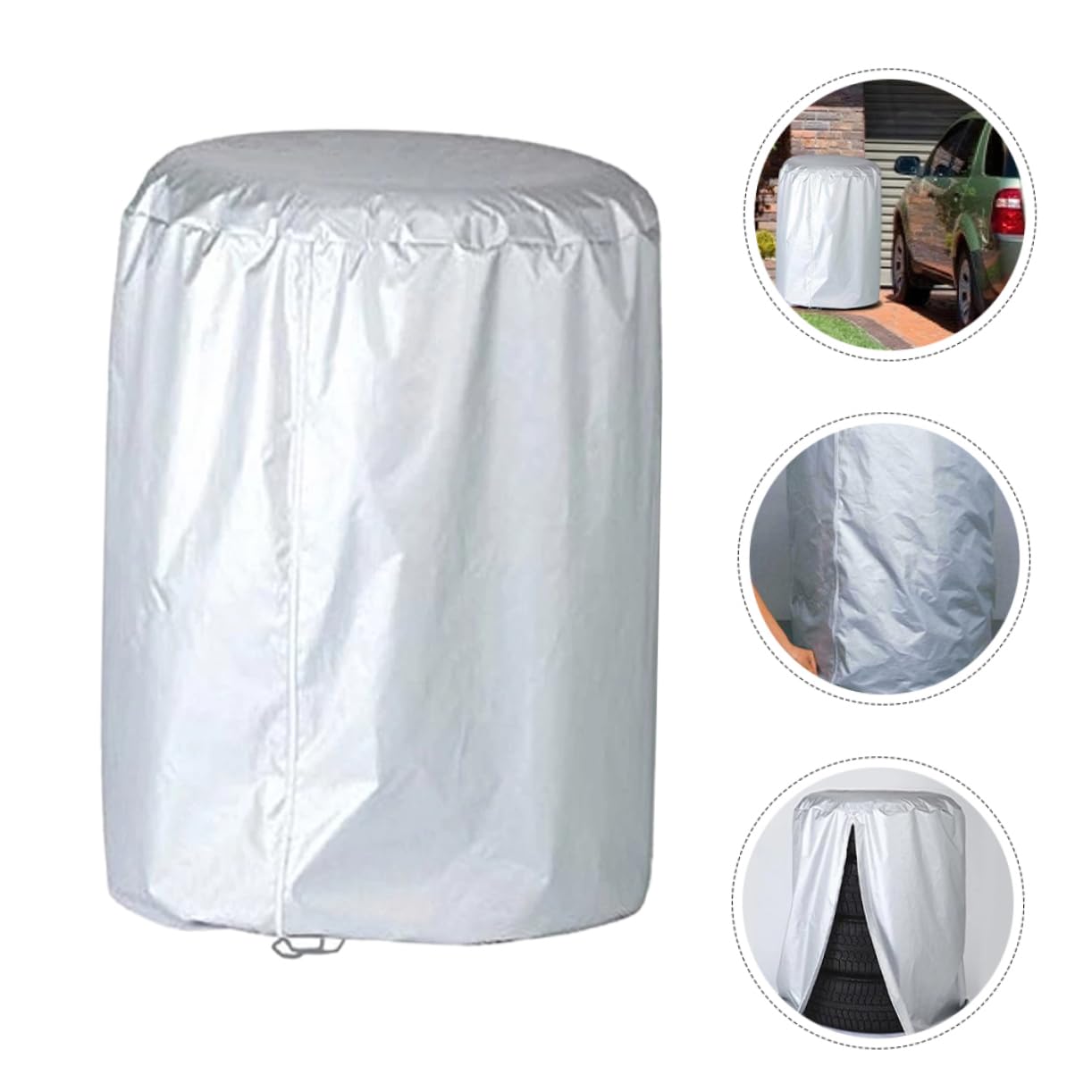 2pezzi Copriruota Anti-uv Per Ruota Di Scorta Adatto Camper Rimorchi e Auto Facile Da Installare Cerniera