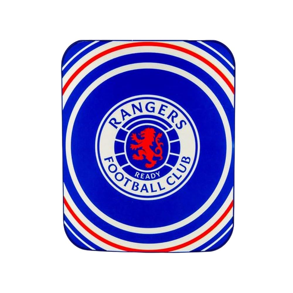 Rangers Glasgow F.C. Fleece Blanket - Super Soft, Blue, 127cm x 150cm approx