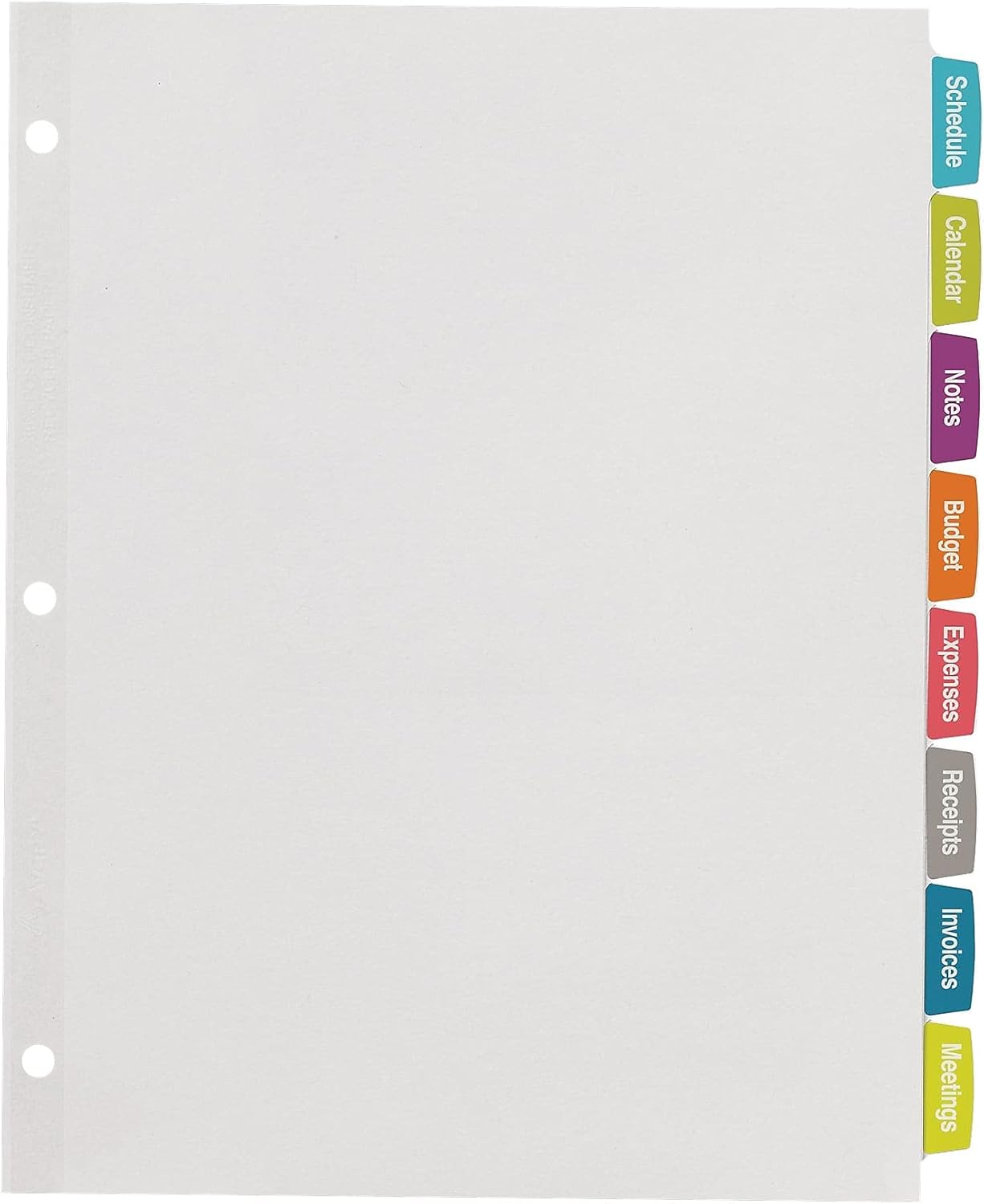 Avery Big Tab White Label Tab Dividers (Pack of 4)