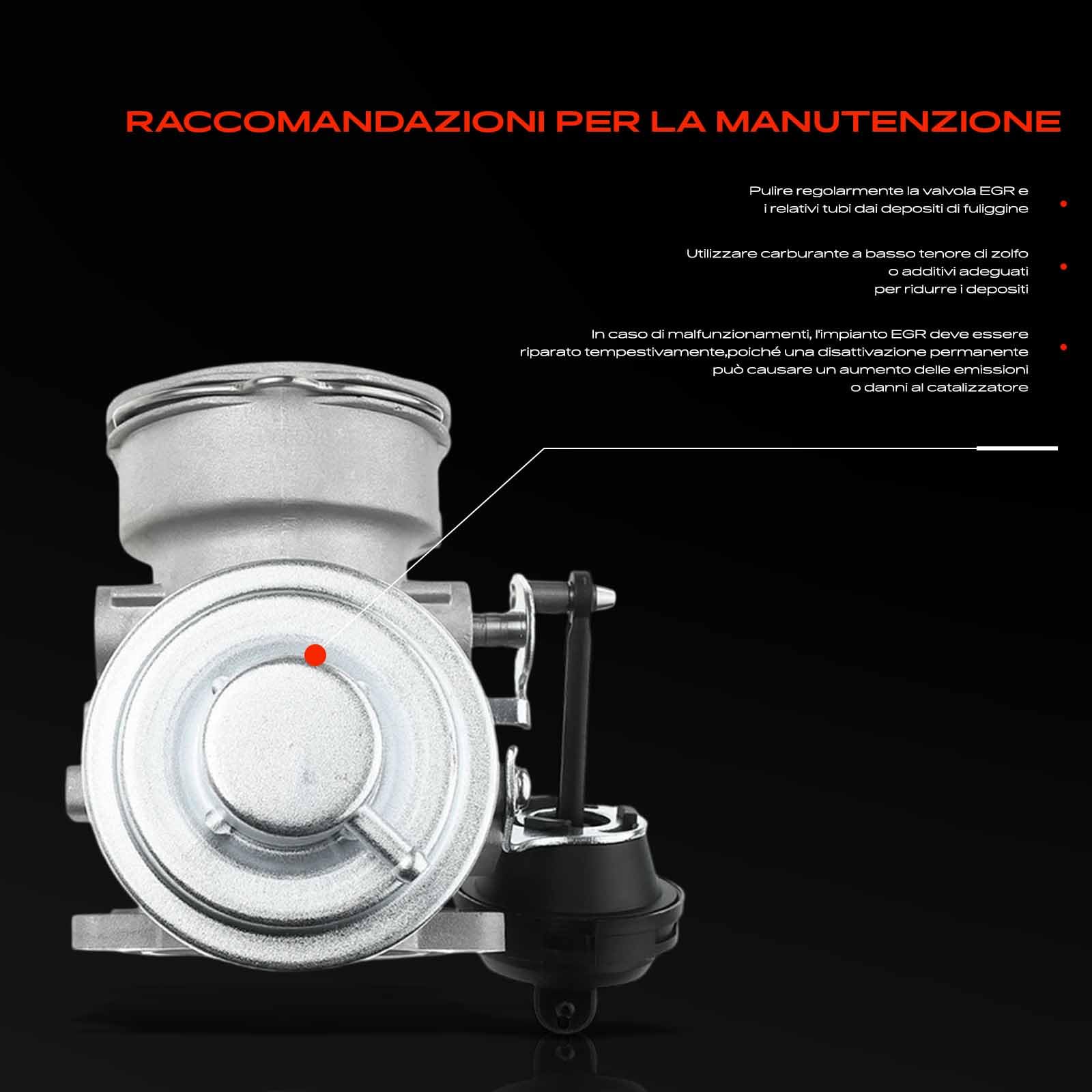 Frankberg Valvola EGR Diesel Compatibile con A3 8L1 1.9L Golf IV 1J1 1.9L Golf IV Variantee 1J5 1.9L Leon 1M1 1.9L O.c.t.a.v.i.a I Combi 1U5 1.9L Replace# 7371D