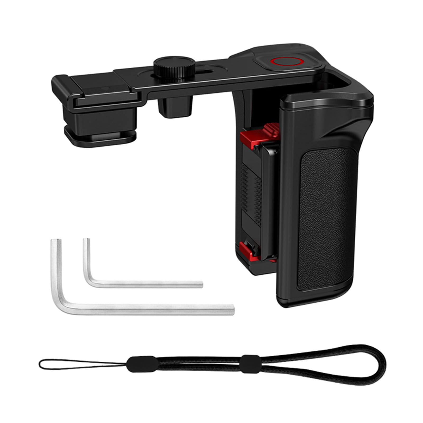 Zestaw metalowych uchwytów ulicznych do DJI Osmo Action 5 Pro / 4/3 z klatką, zestaw uchwytów fotograficznych, magnetyczne szybkie zwalnianie, przycisk migawki, zimna stopka, osłona obiektywu