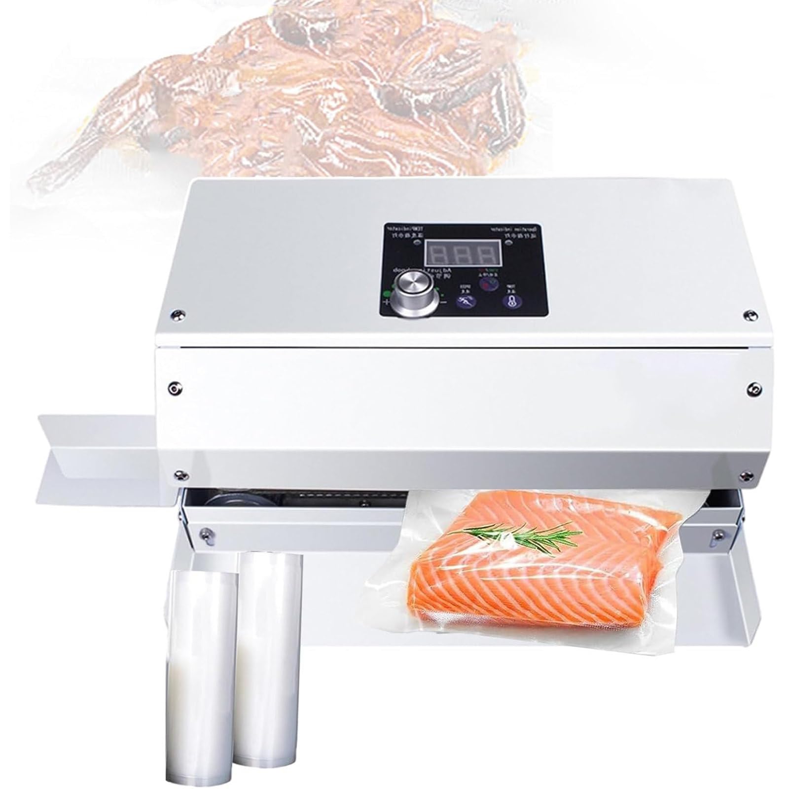 SBCGFY Automatic Continuous Heat Bag Sealing Machine,Continuous Commercial Automatic Machine,6M/Min Continuous Band Sealing Machine