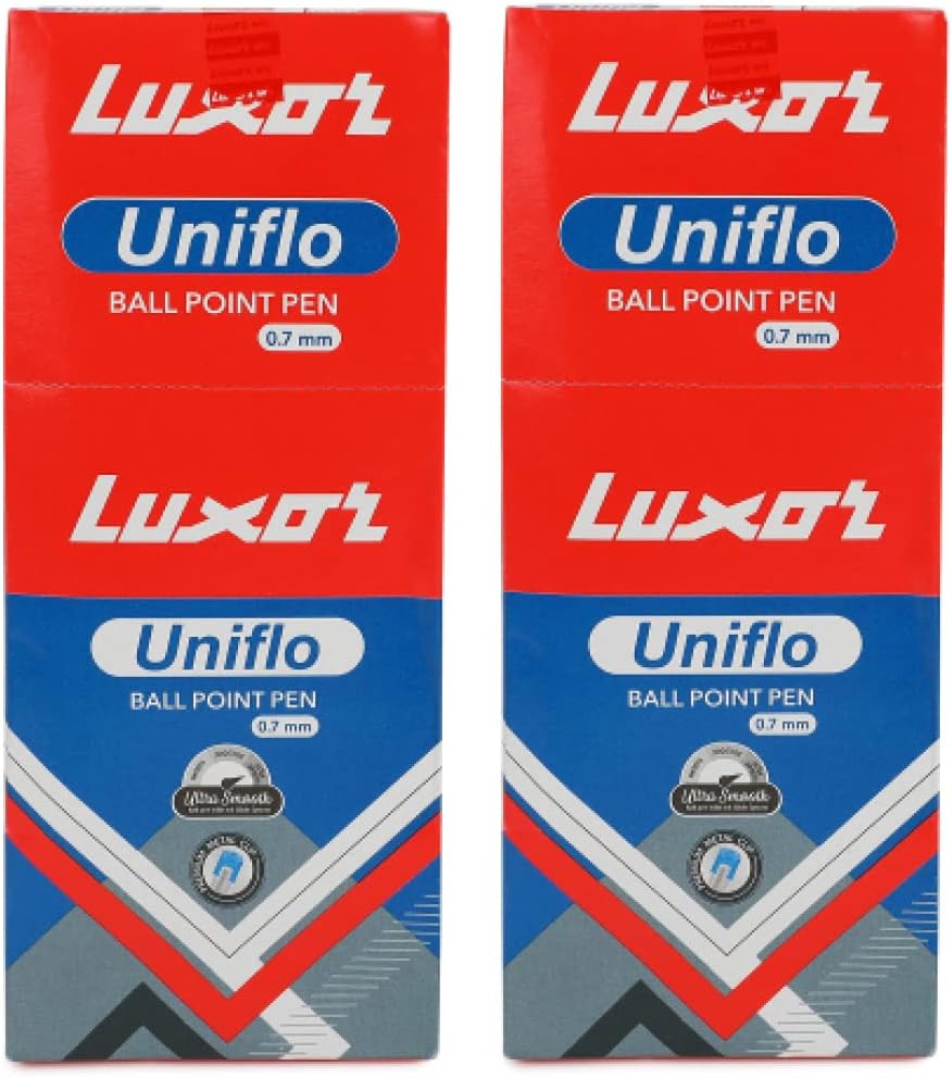 Luxor UNIFLO Ball Pen Blue Pack of 20