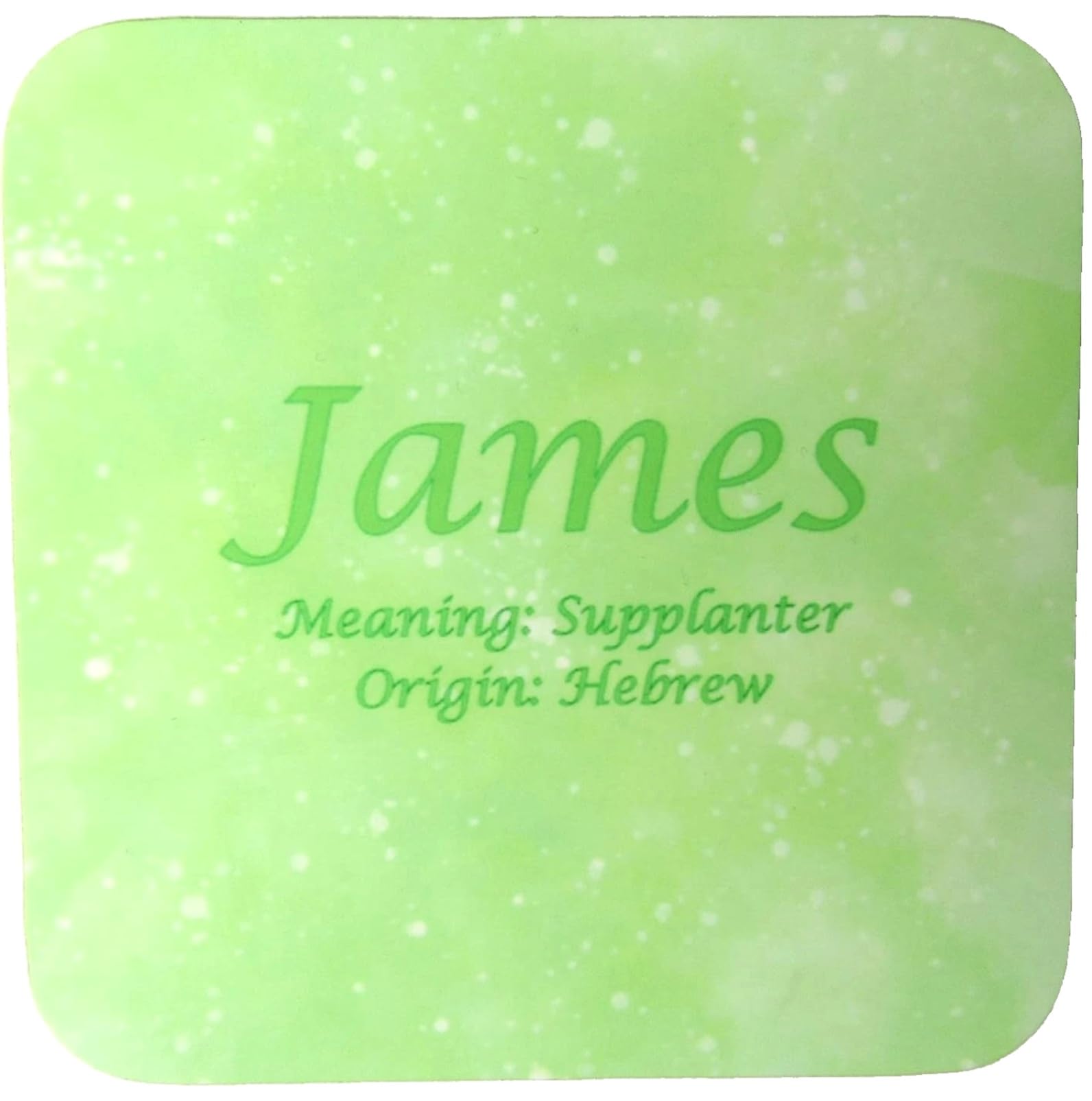 Novelty Gifts And Cards Green Personalised Meaning Of Any Name Coaster (Green)