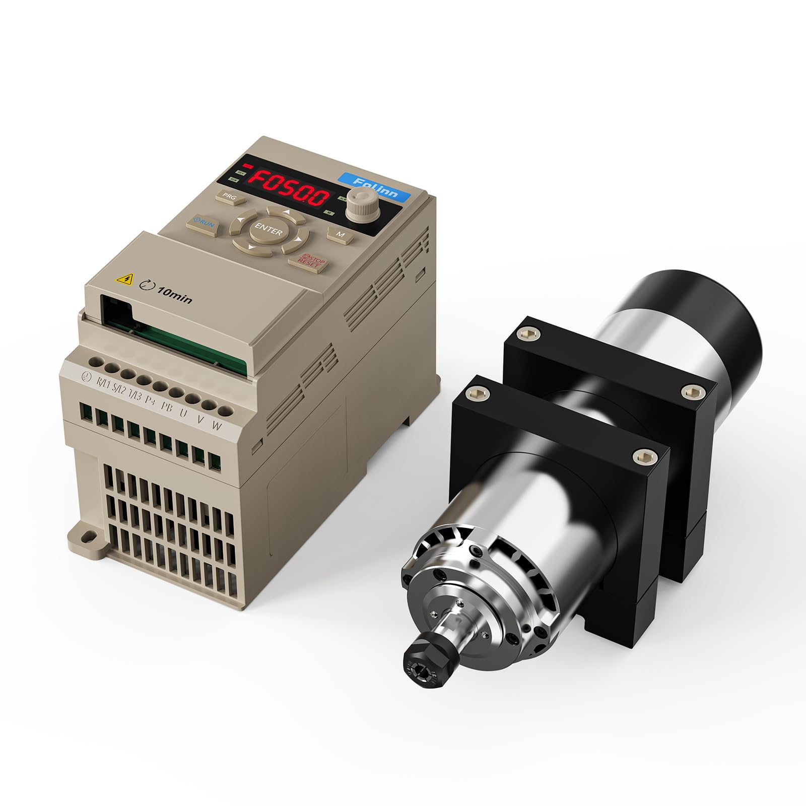 Twotrees 1000w CNC-Luftgekühlter Spindelsatz Spindelmotor für Twotrees TTC 450 Pro/450 Ultra, 24.000 rpm Drehzahl und starke Leistung, mit Staubschutzkappe, laufruhig, einfache Montage, ER11-Anschluss