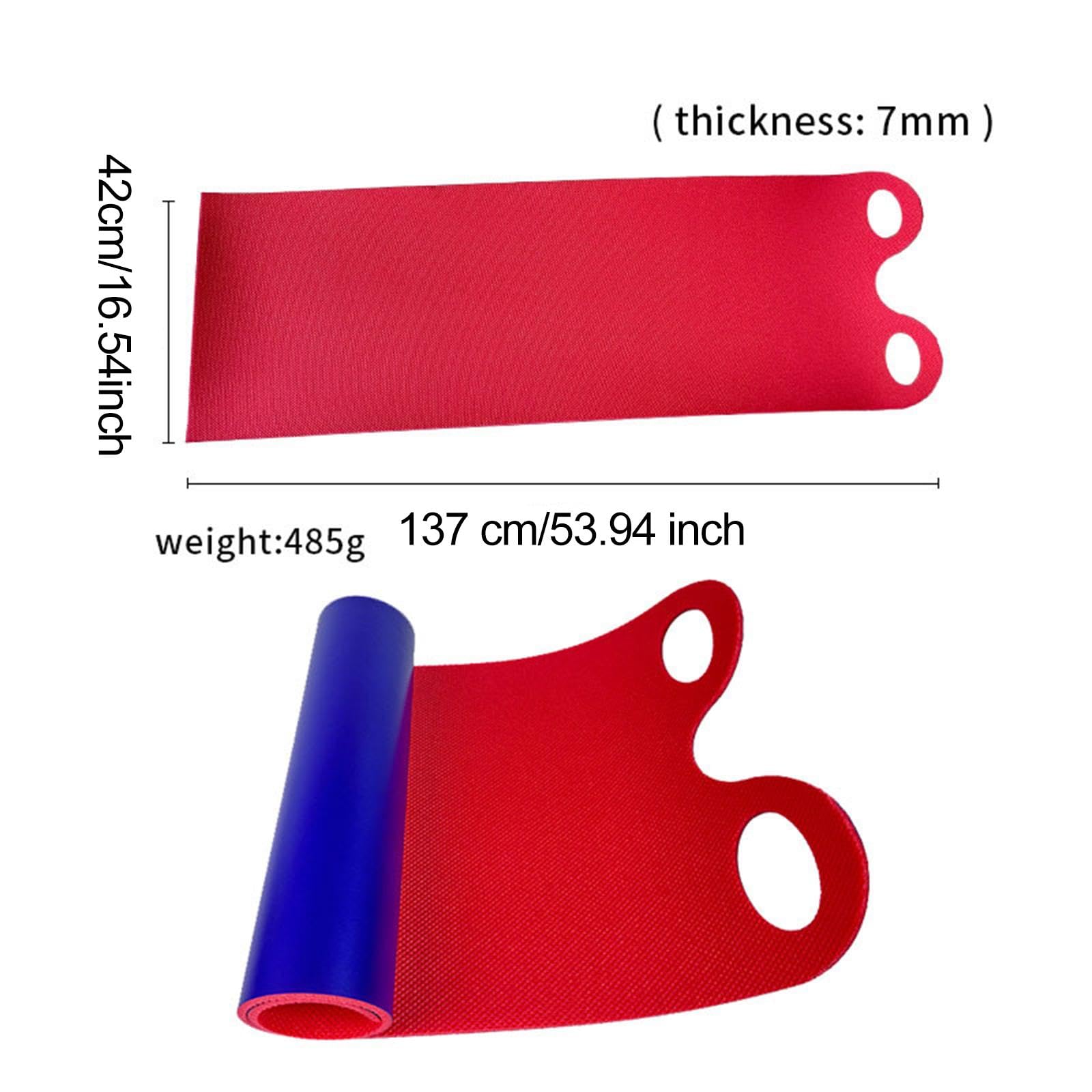 Tapis de Glisse Flexible et Portable pour l'hiver, Accessoire Polyvalent et Amusant, Résistant à l'usure, avec Poignées et Pliable, 137x42cm
