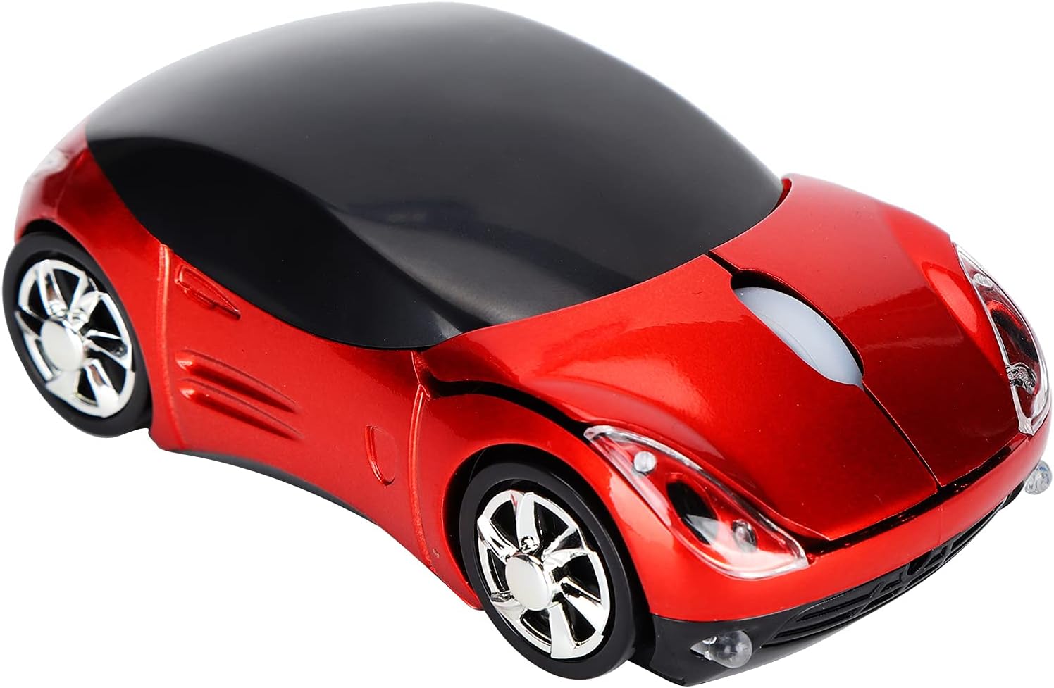 2.4GHz Wireless Mouse, Classic Car Shaped Mouse with USB Reciver, Ergonomic Optical Mice for PC Laptop Computer Kids Girls Small Hands