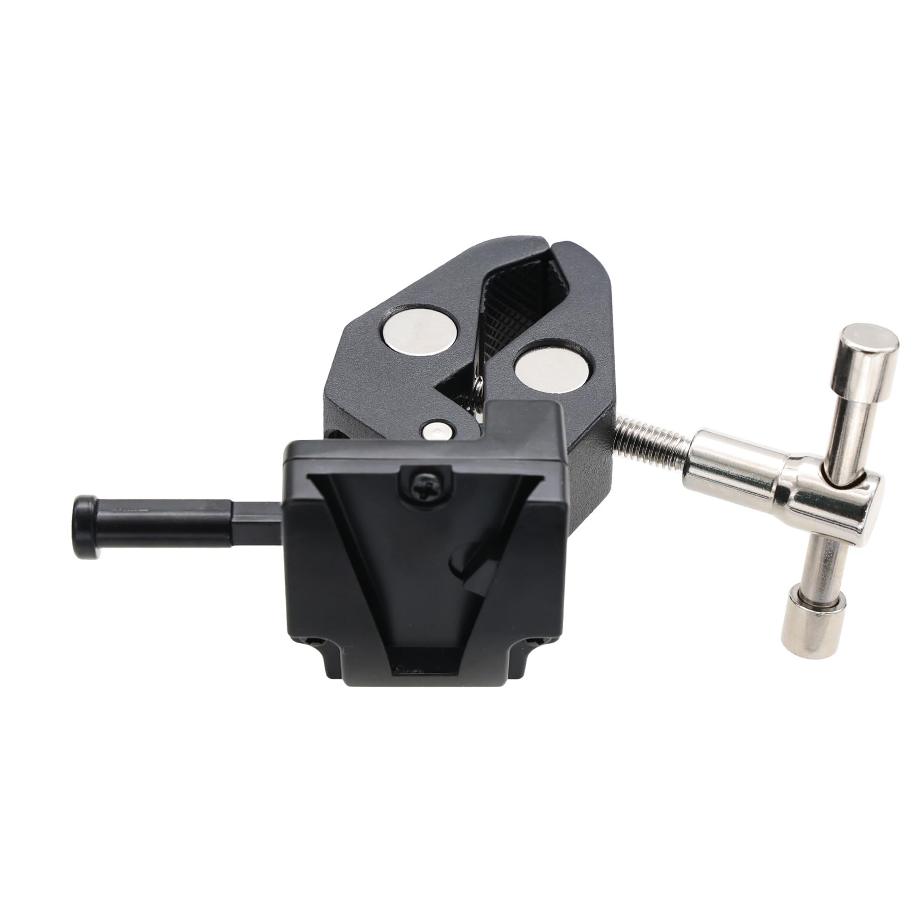 TRIXES Abrazadera De Cangrejo X2: Soporte Universal De Pinza Para Mesa Y Montaje Con Rosca De 1/4 Y 3/8 | Ideal Para Micrófonos, Cámaras GoPro, Luces LED Y Smartphones